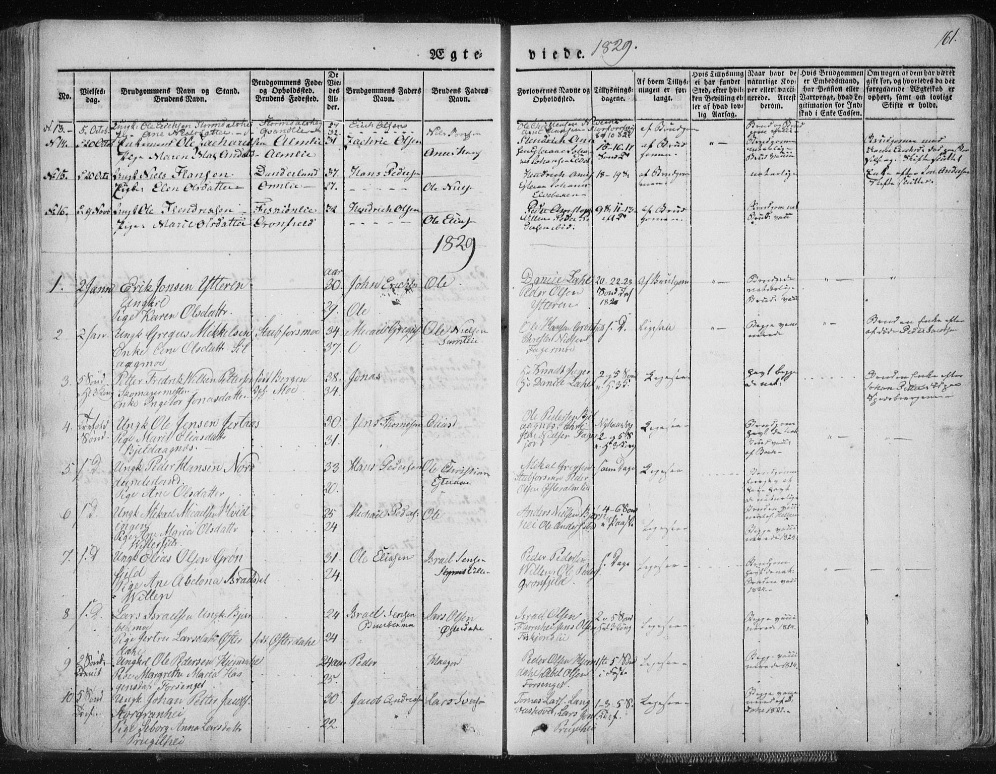 Ministerialprotokoller, klokkerbøker og fødselsregistre - Nordland, AV/SAT-A-1459/827/L0390: Ministerialbok nr. 827A02, 1826-1841, s. 161