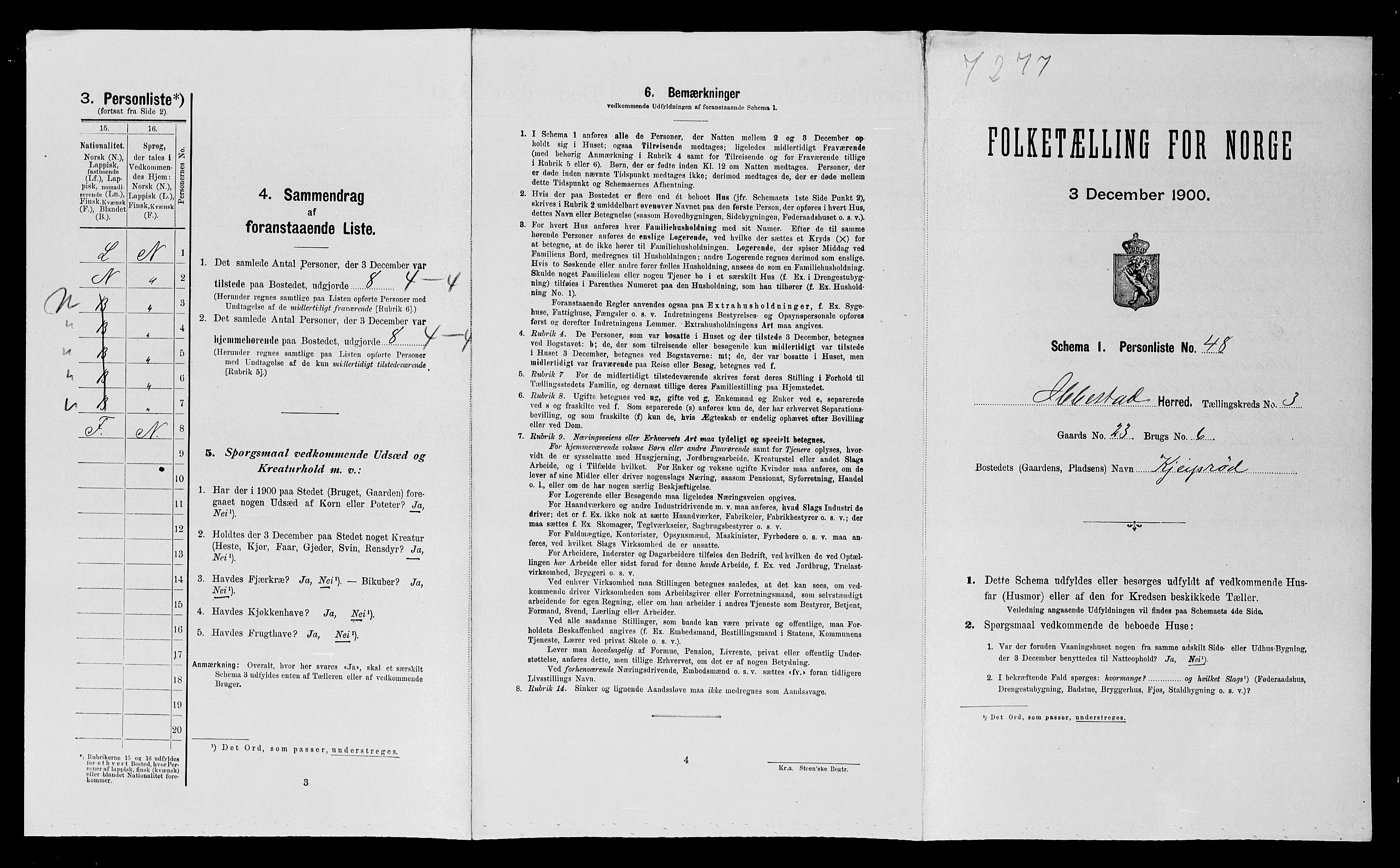 SATØ, Folketelling 1900 for 1917 Ibestad herred, 1900, s. 554