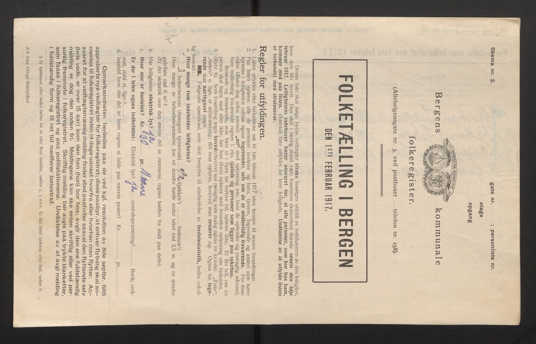 SAB, Kommunal folketelling 1917 for Bergen kjøpstad, 1917, s. 7858