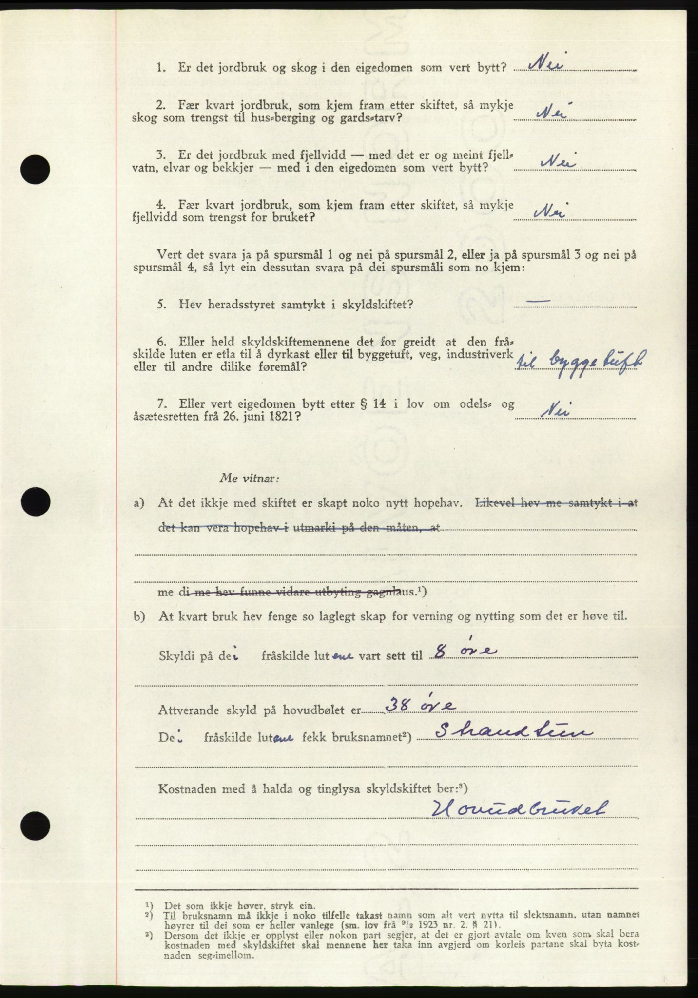 Søre Sunnmøre sorenskriveri, AV/SAT-A-4122/1/2/2C/L0081: Pantebok nr. 7A, 1947-1948, Dagboknr: 1189/1947