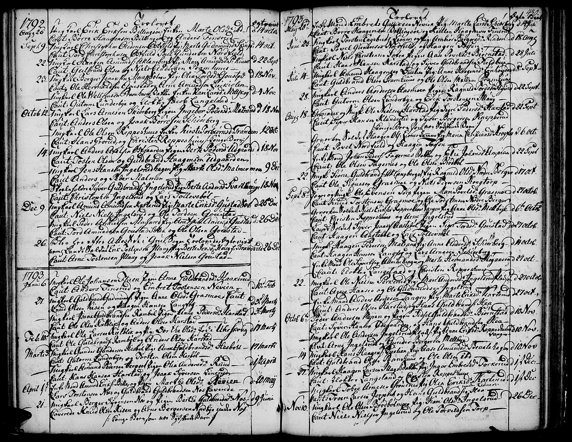 Vinger prestekontor, AV/SAH-PREST-024/H/Ha/Haa/L0004: Ministerialbok nr. 4, 1766-1813, s. 429-430