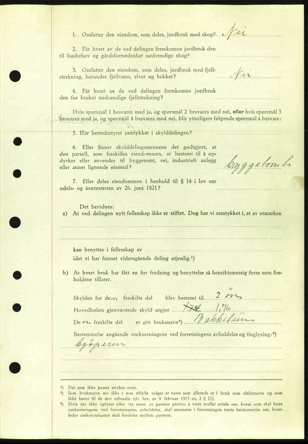 Nordre Sunnmøre sorenskriveri, AV/SAT-A-0006/1/2/2C/2Ca: Pantebok nr. A20a, 1945-1945, Dagboknr: 1027/1945