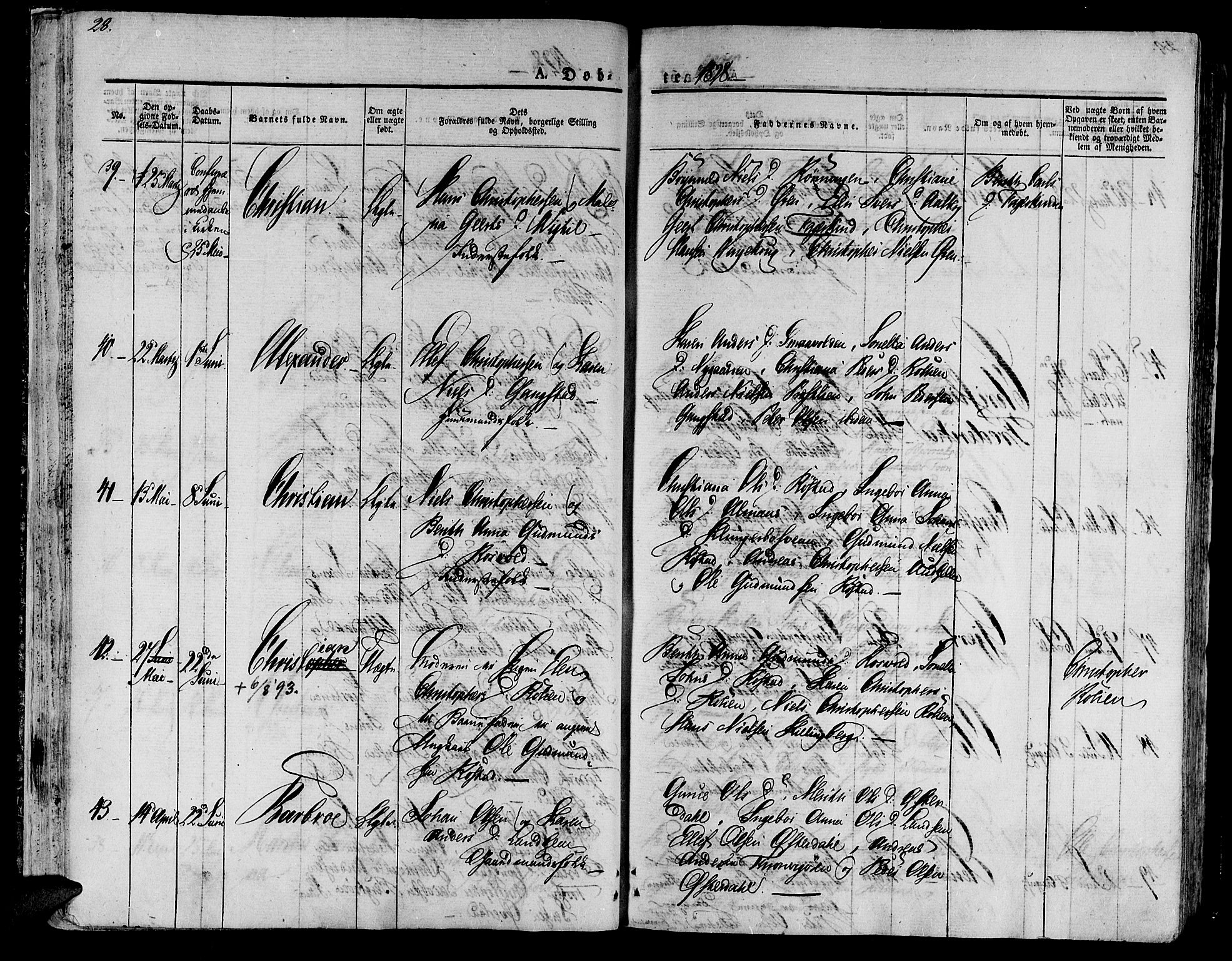 Ministerialprotokoller, klokkerbøker og fødselsregistre - Nord-Trøndelag, SAT/A-1458/701/L0006: Ministerialbok nr. 701A06, 1825-1841, s. 28