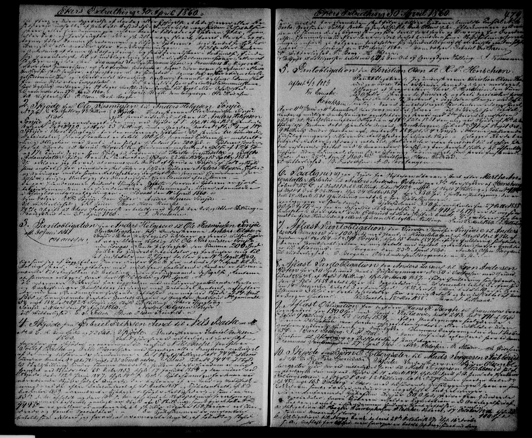 Eiker, Modum og Sigdal sorenskriveri, AV/SAKO-A-123/G/Ga/Gaa/L0015b: Pantebok nr. I 15b, 1860-1863, s. 479