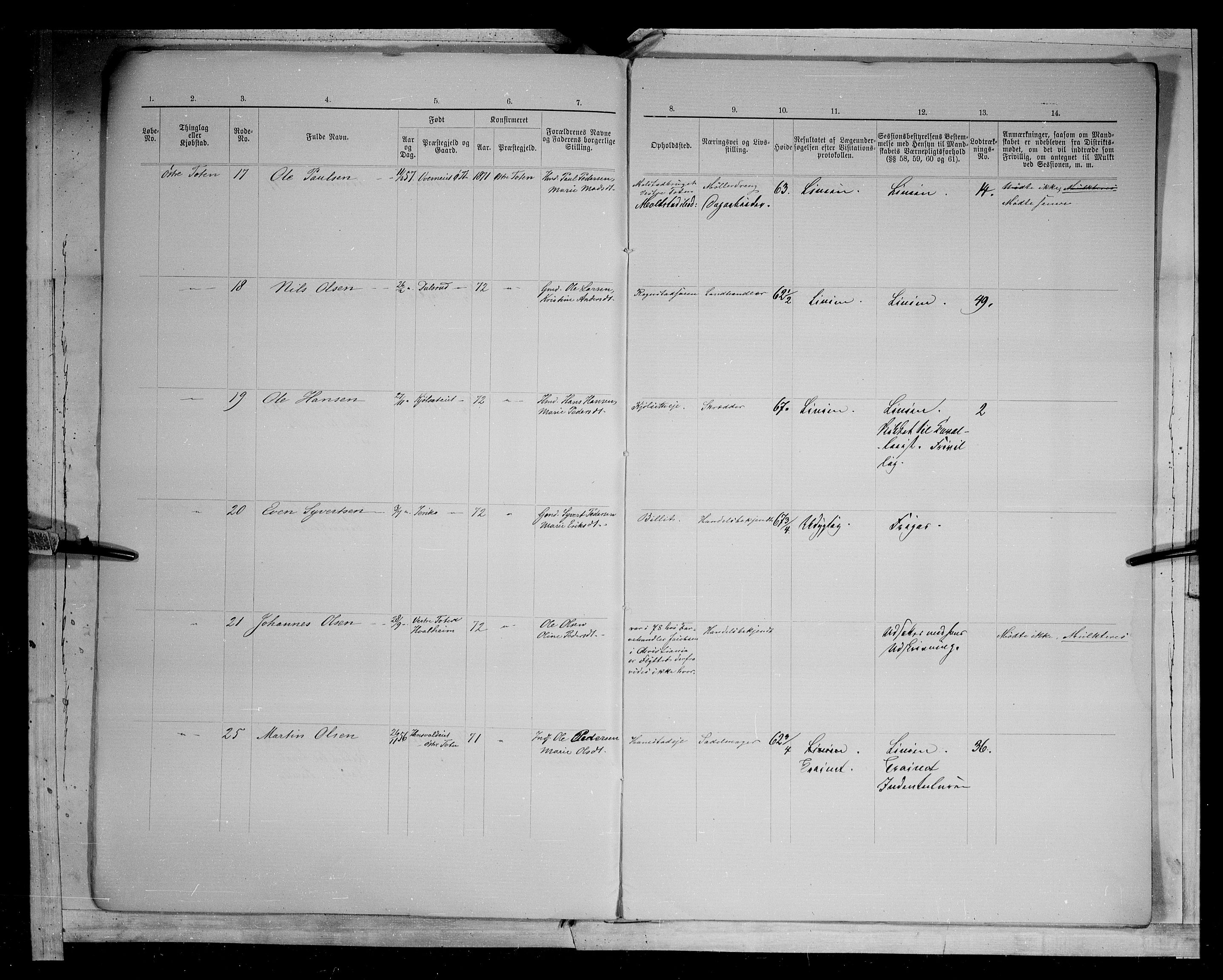 Fylkesmannen i Oppland, AV/SAH-FYO-002/1/K/Kg/L1168: Østre og Vestre Toten, 1871-1879, s. 8260