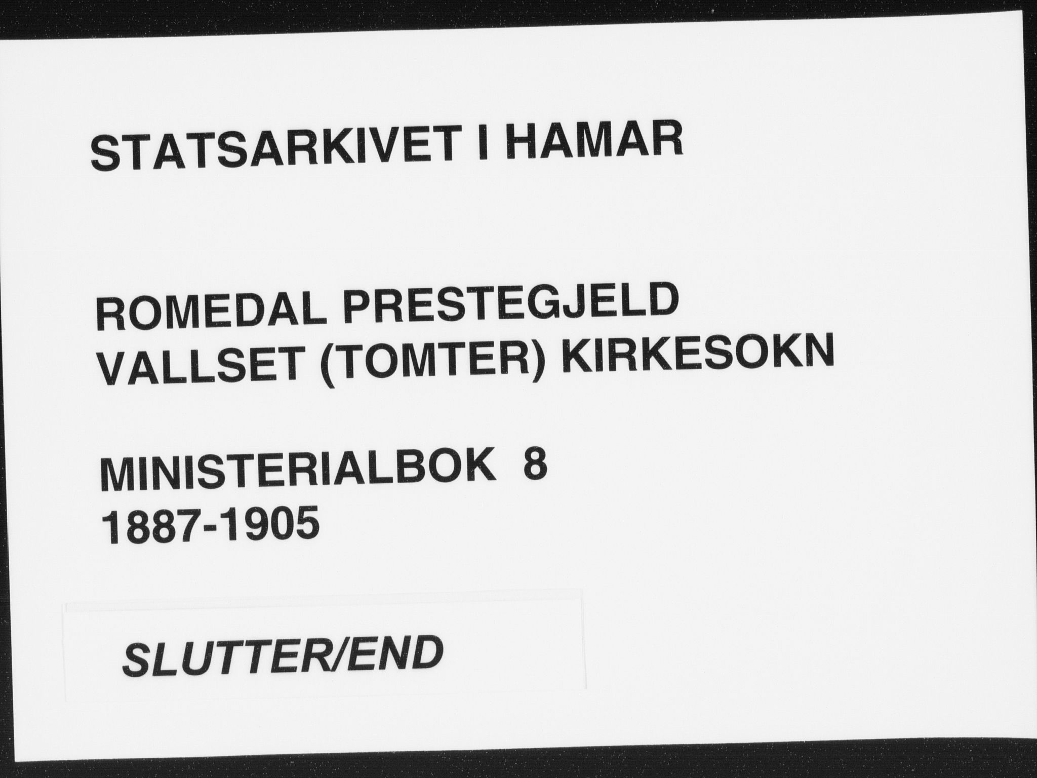 Romedal prestekontor, AV/SAH-PREST-004/K/L0008: Ministerialbok nr. 8, 1887-1905