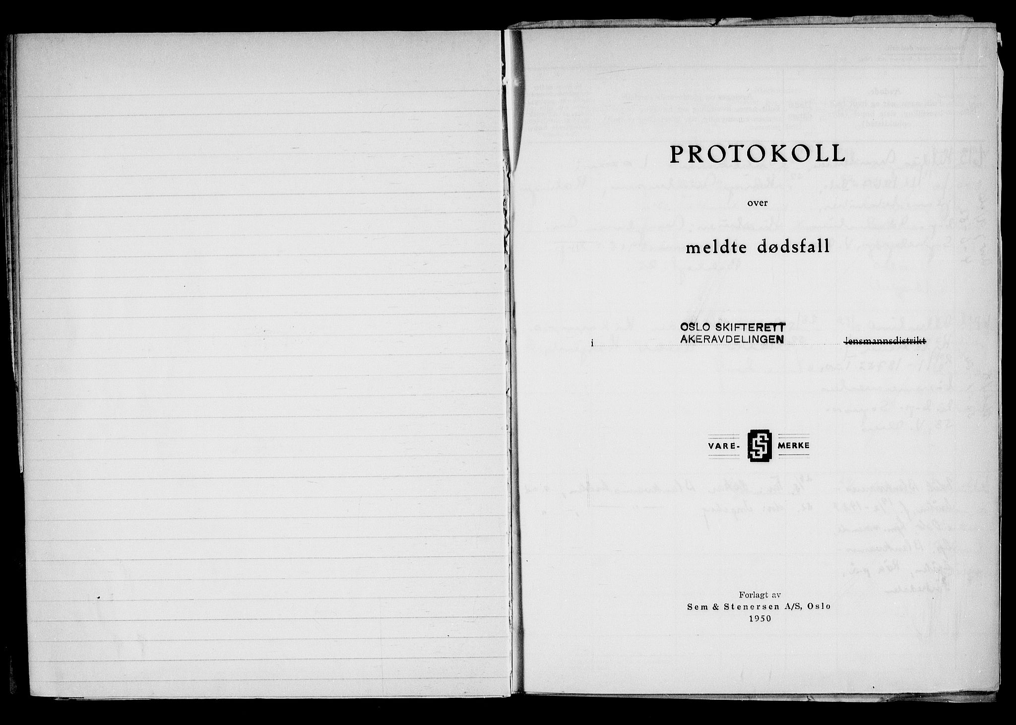 Oslo skifterett, SAO/A-10383/G/Ga/Gad/L0008: Dødsfallsprotokoll - avd. III, 1952