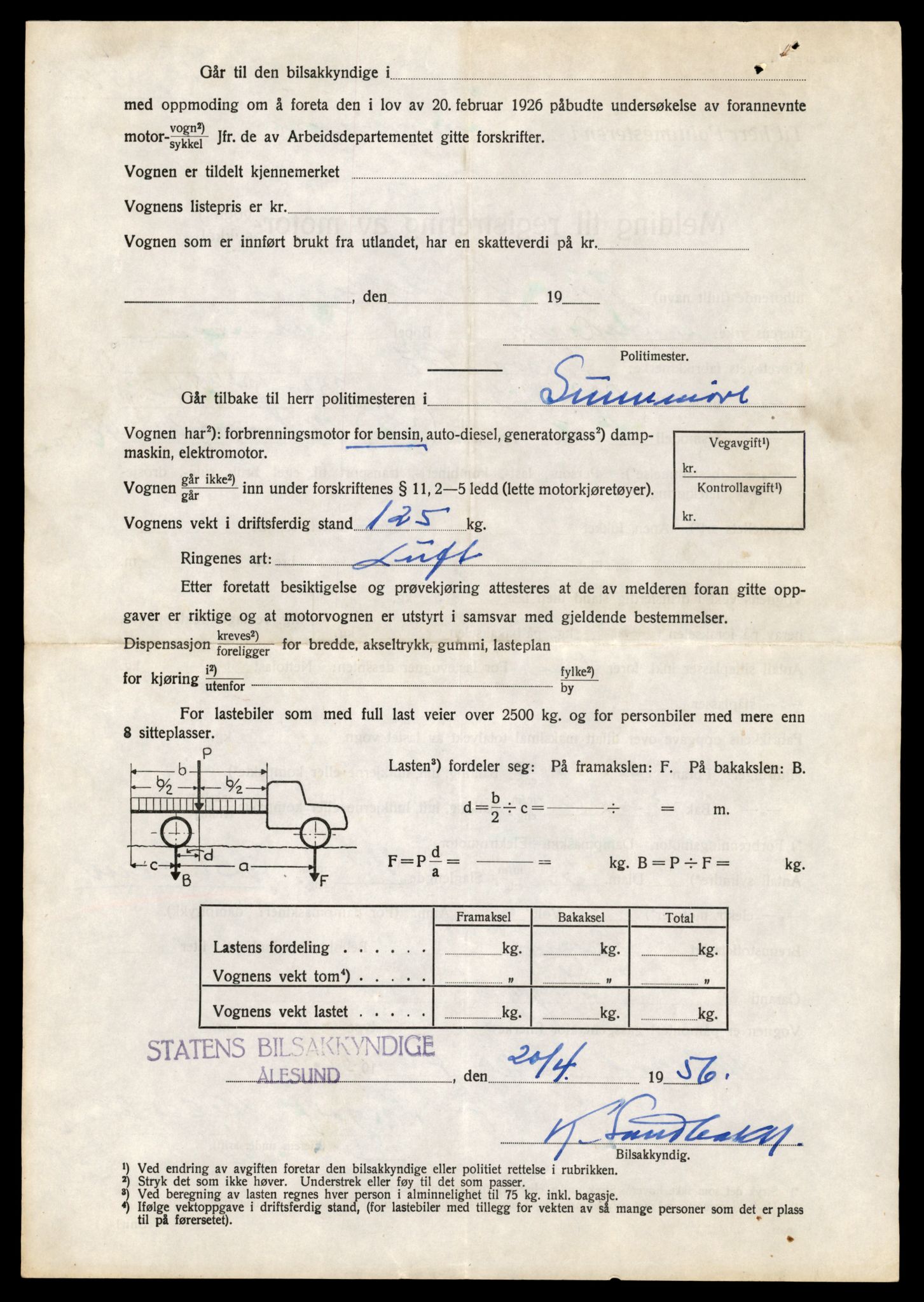 Møre og Romsdal vegkontor - Ålesund trafikkstasjon, AV/SAT-A-4099/F/Fe/L0040: Registreringskort for kjøretøy T 13531 - T 13709, 1927-1998, s. 1287