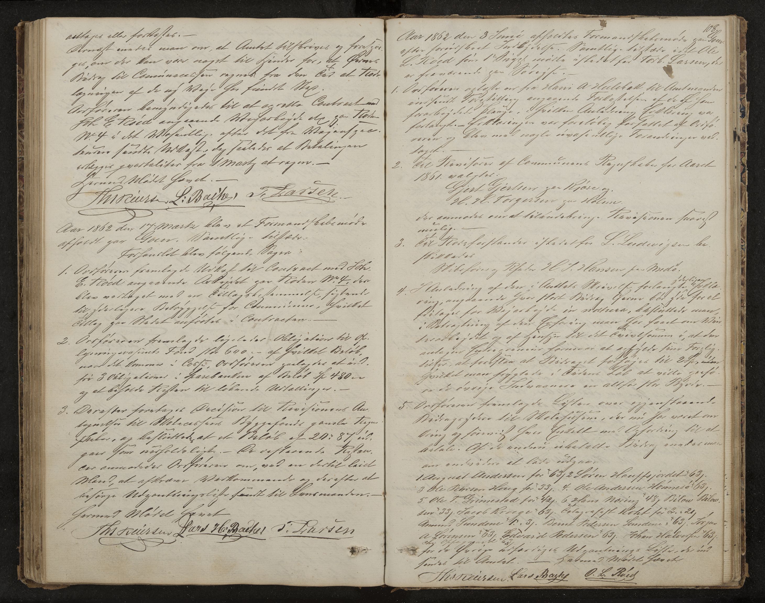 Tjøme formannskap og sentraladministrasjon, IKAK/0723021-1/A/L0001: Møtebok, 1837-1865, s. 108