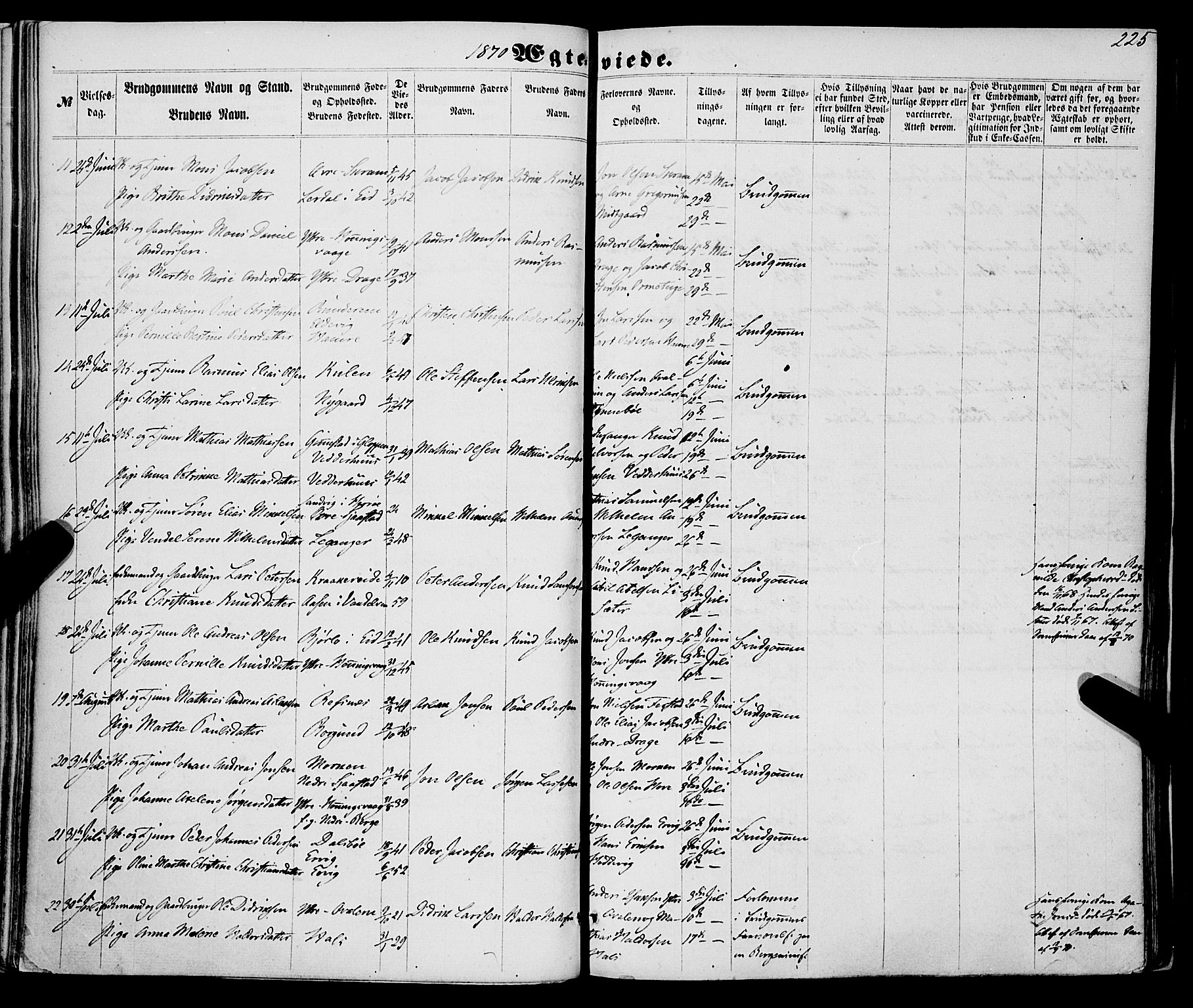 Selje sokneprestembete, AV/SAB-A-99938/H/Ha/Haa/Haaa: Ministerialbok nr. A 11, 1858-1870, s. 225