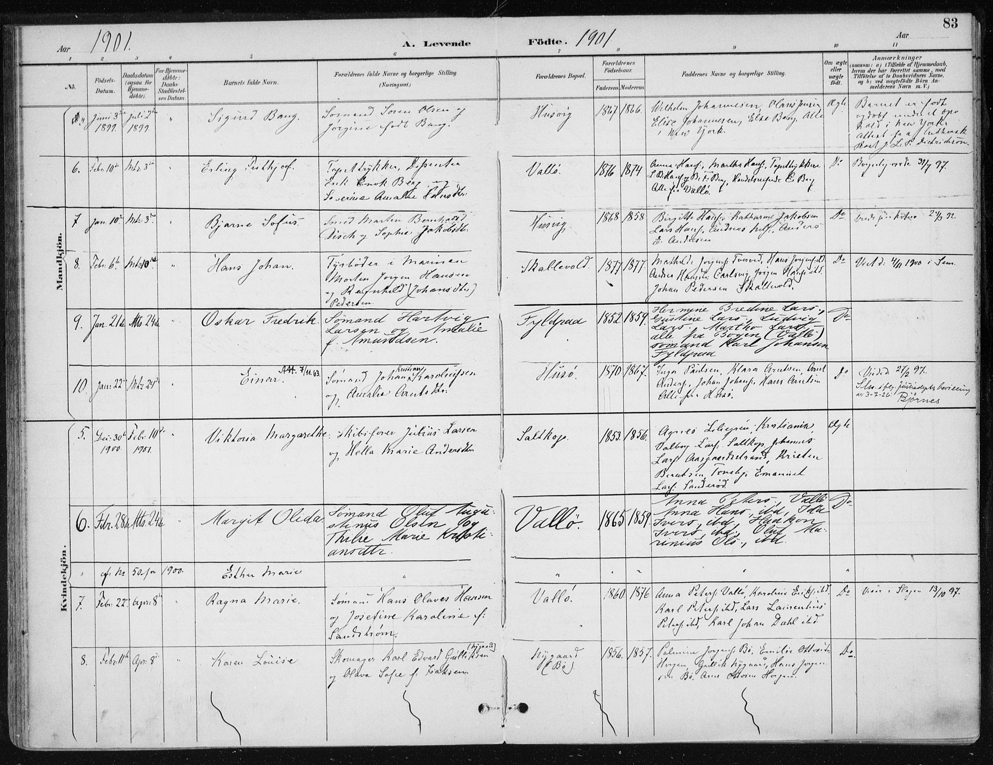 Sem kirkebøker, AV/SAKO-A-5/F/Fb/L0005: Ministerialbok nr. II 5, 1892-1904, s. 83