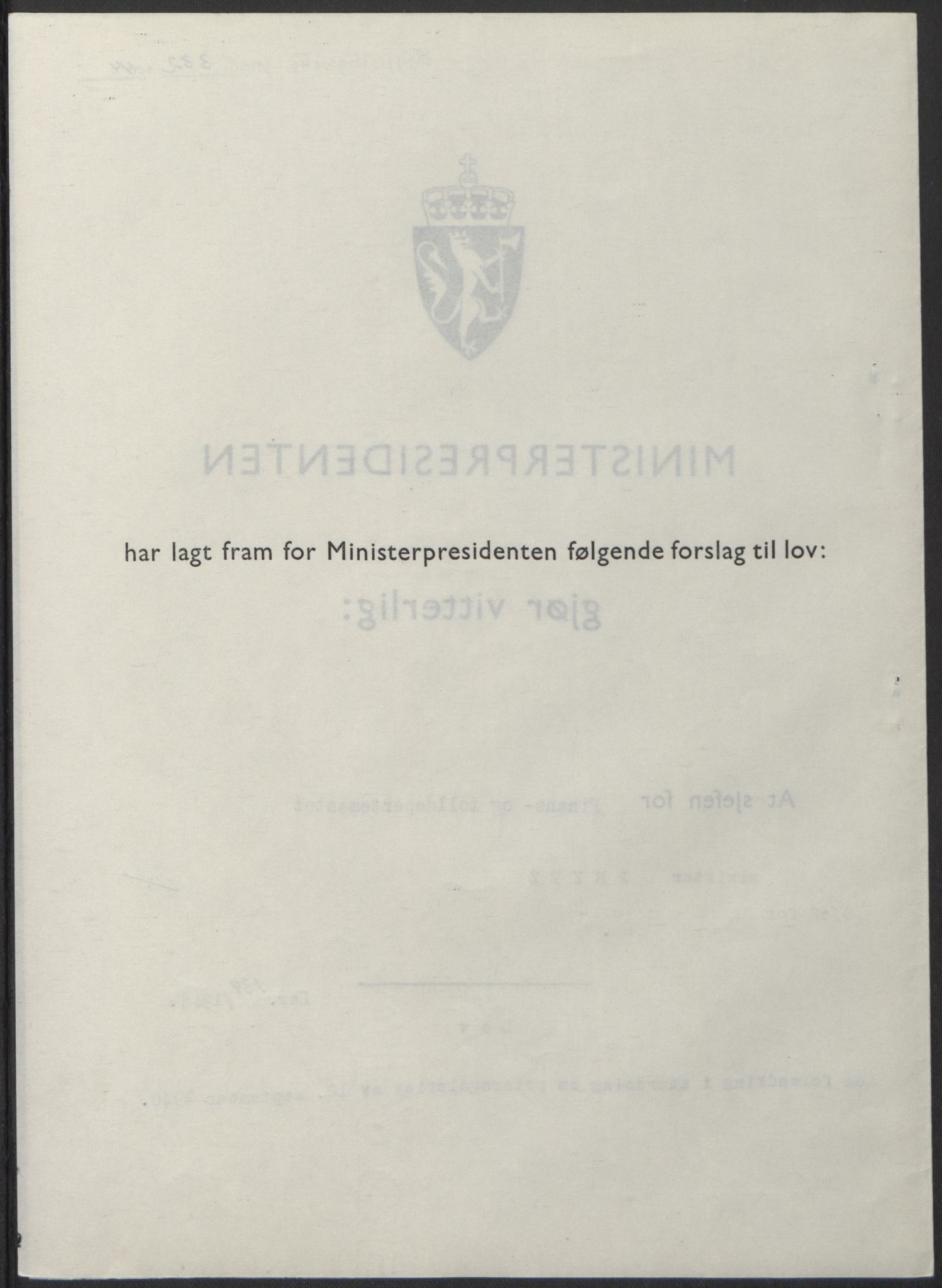NS-administrasjonen 1940-1945 (Statsrådsekretariatet, de kommisariske statsråder mm), RA/S-4279/D/Db/L0100: Lover, 1944, s. 648