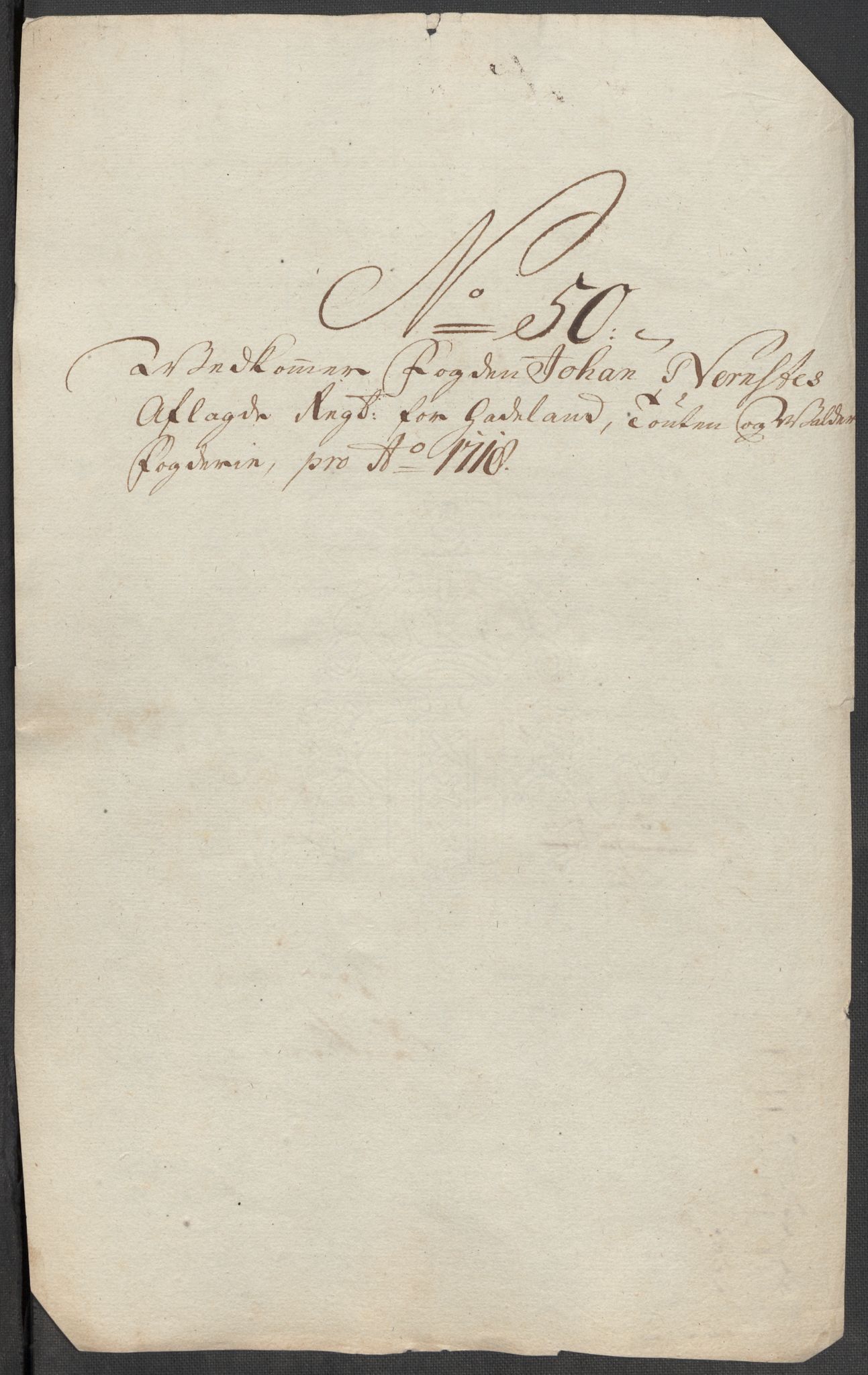 Rentekammeret inntil 1814, Reviderte regnskaper, Fogderegnskap, RA/EA-4092/R18/L1320: Fogderegnskap Hadeland, Toten og Valdres, 1718, s. 245