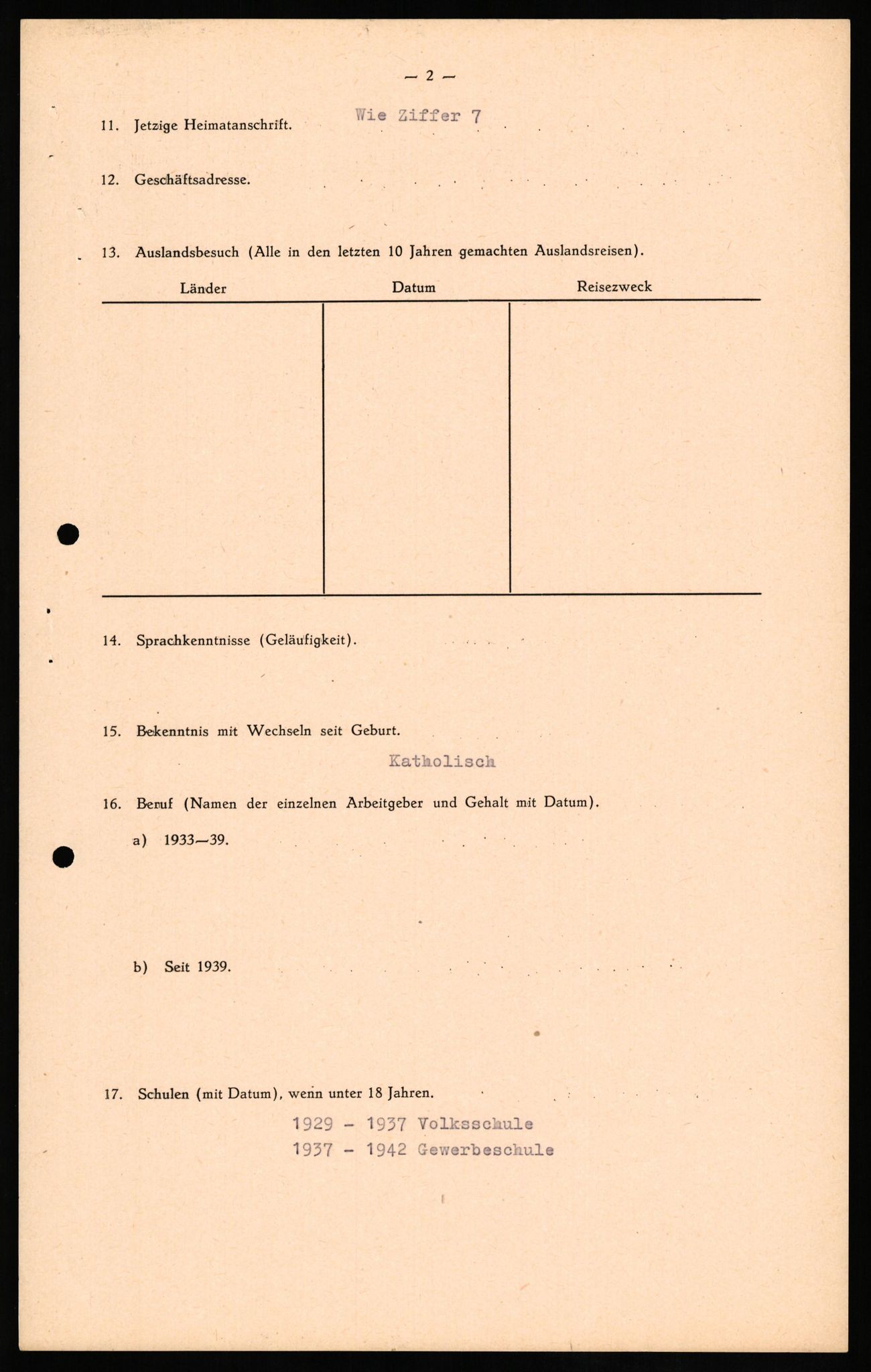 Forsvaret, Forsvarets overkommando II, AV/RA-RAFA-3915/D/Db/L0015: CI Questionaires. Tyske okkupasjonsstyrker i Norge. Tyskere., 1945-1946, s. 224