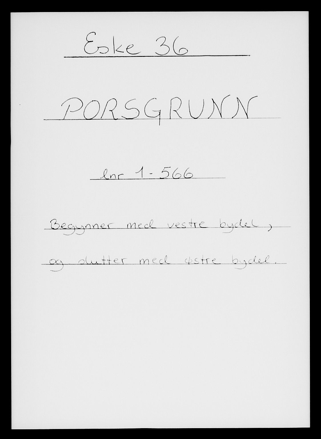 SAKO, Folketelling 1885 for 0805 Porsgrunn kjøpstad, 1885, s. 1