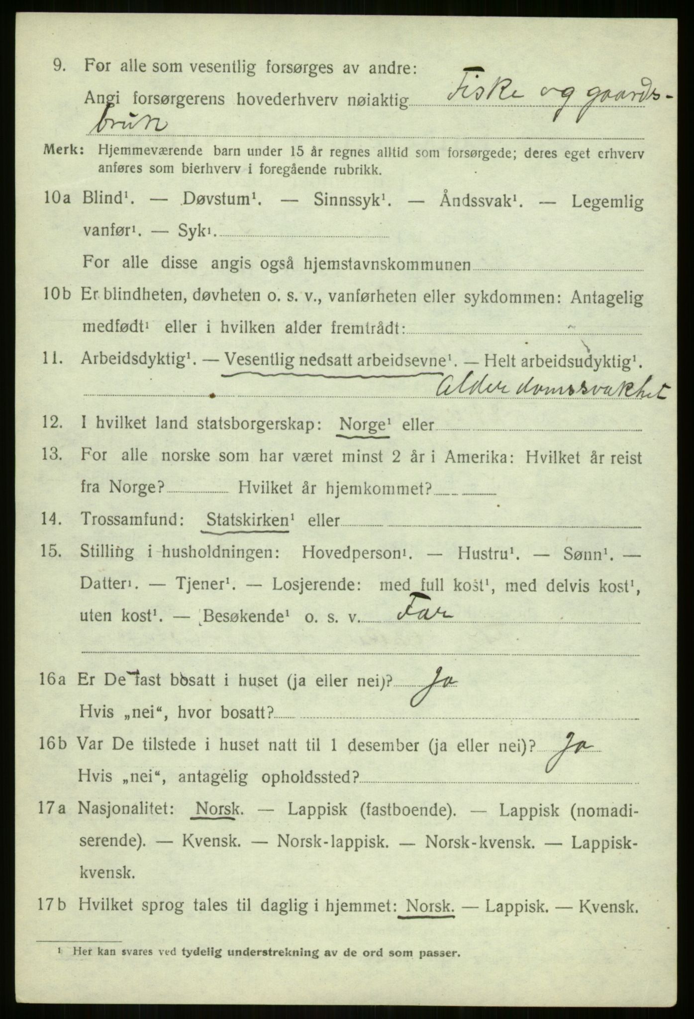 SATØ, Folketelling 1920 for 1930 Hillesøy herred, 1920, s. 734