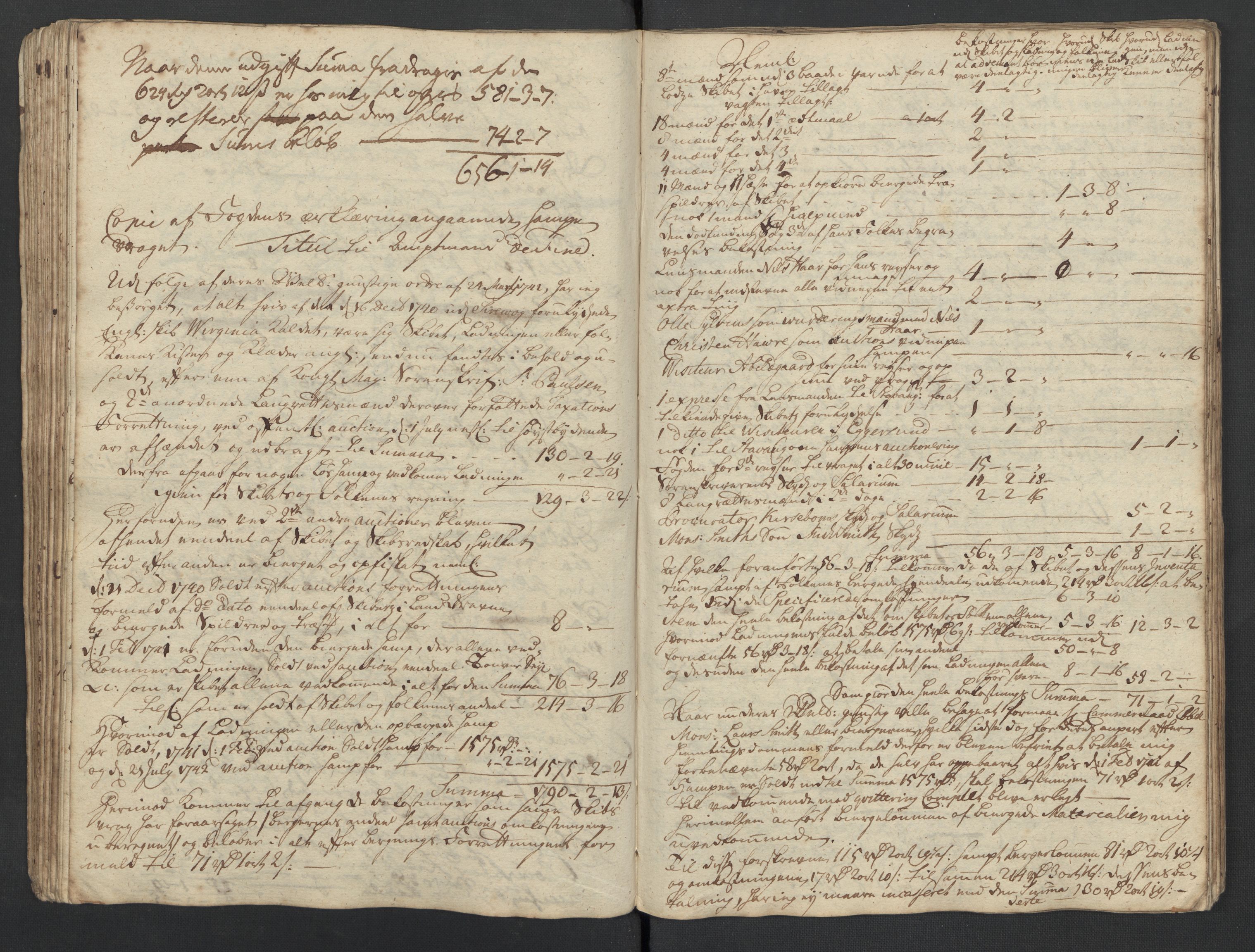 Pa 0119 - Smith, Lauritz Andersen og Lauritz Lauritzen, SAST/A-100231/O/L0001: Kopibøker m.m., 1740-1745, s. 72