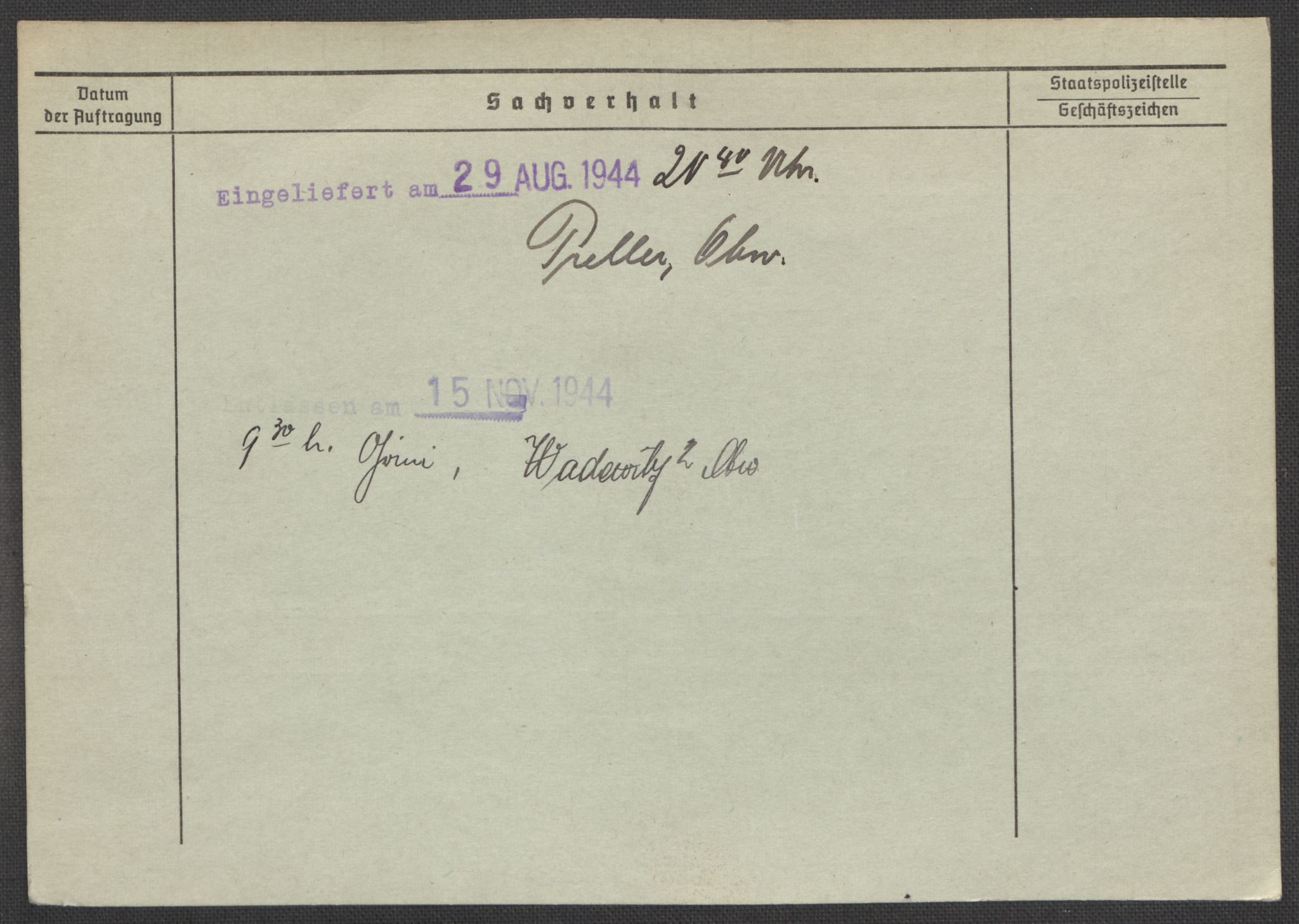 Befehlshaber der Sicherheitspolizei und des SD, AV/RA-RAFA-5969/E/Ea/Eaa/L0010: Register over norske fanger i Møllergata 19: Sø-Å, 1940-1945, s. 1163