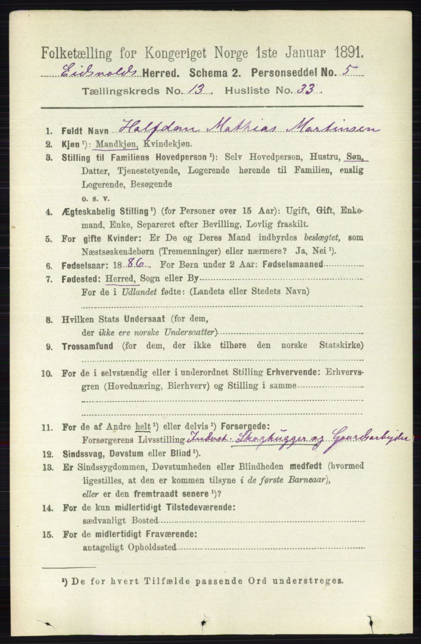 RA, Folketelling 1891 for 0237 Eidsvoll herred, 1891, s. 9229
