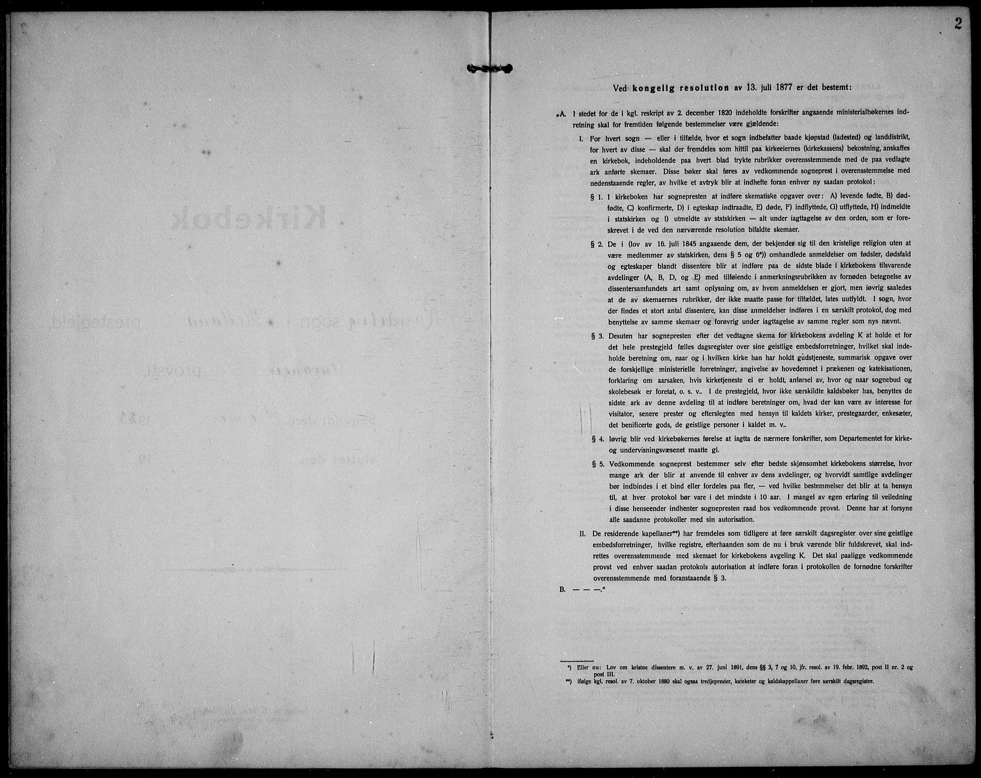 Hetland sokneprestkontor, SAST/A-101826/30/30BB/L0012: Klokkerbok nr. B 12, 1922-1940, s. 2
