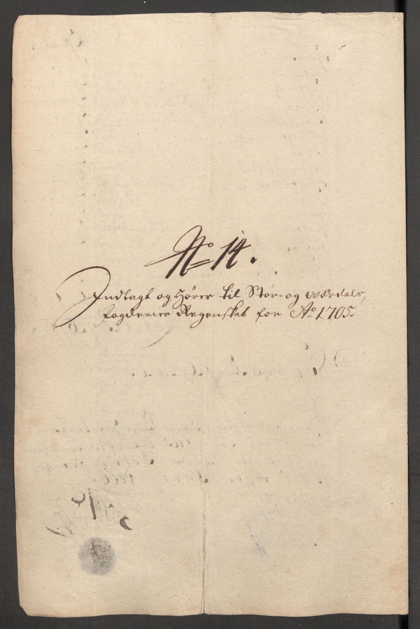 Rentekammeret inntil 1814, Reviderte regnskaper, Fogderegnskap, RA/EA-4092/R62/L4196: Fogderegnskap Stjørdal og Verdal, 1705-1706, s. 195