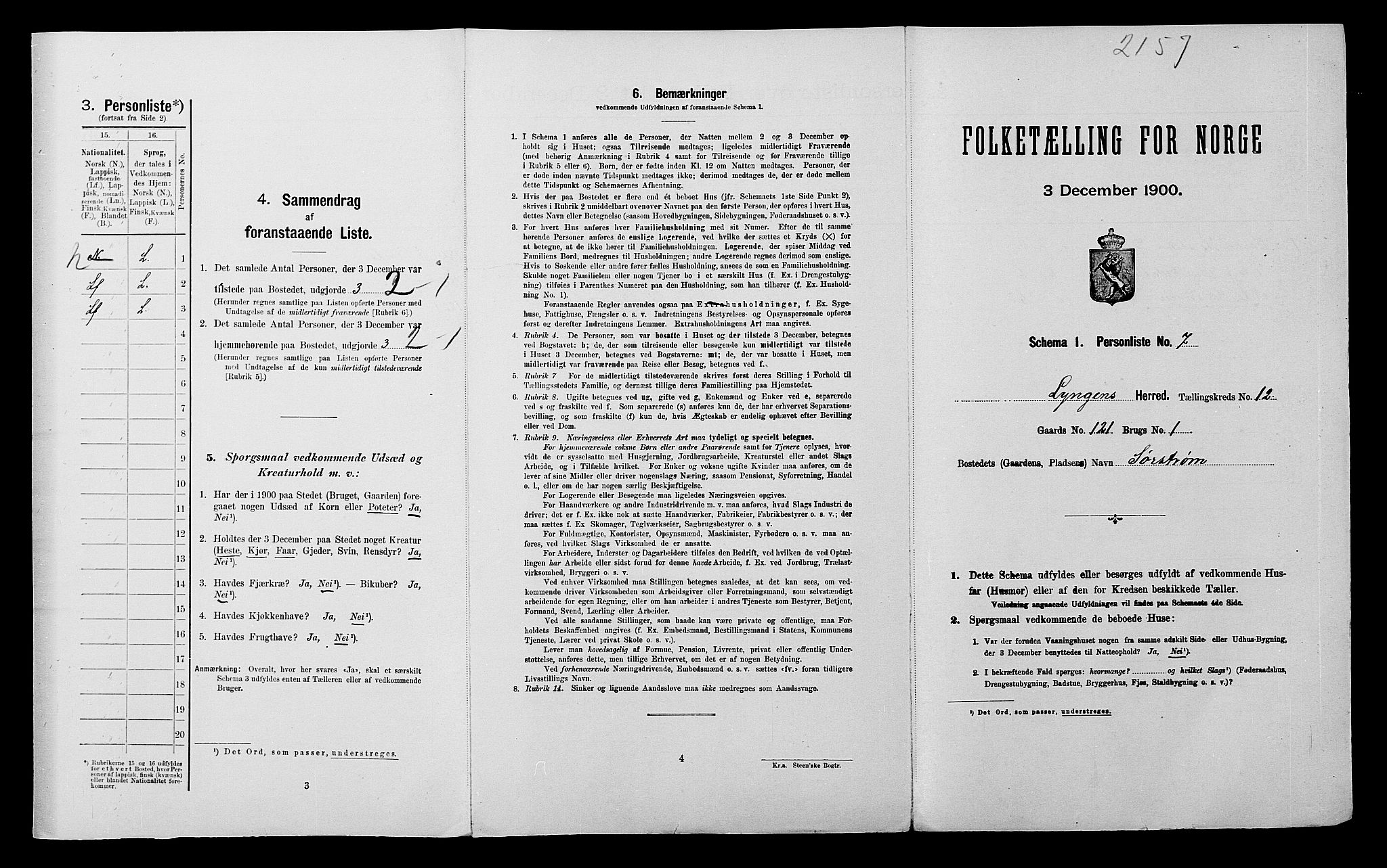 SATØ, Folketelling 1900 for 1938 Lyngen herred, 1900, s. 1790