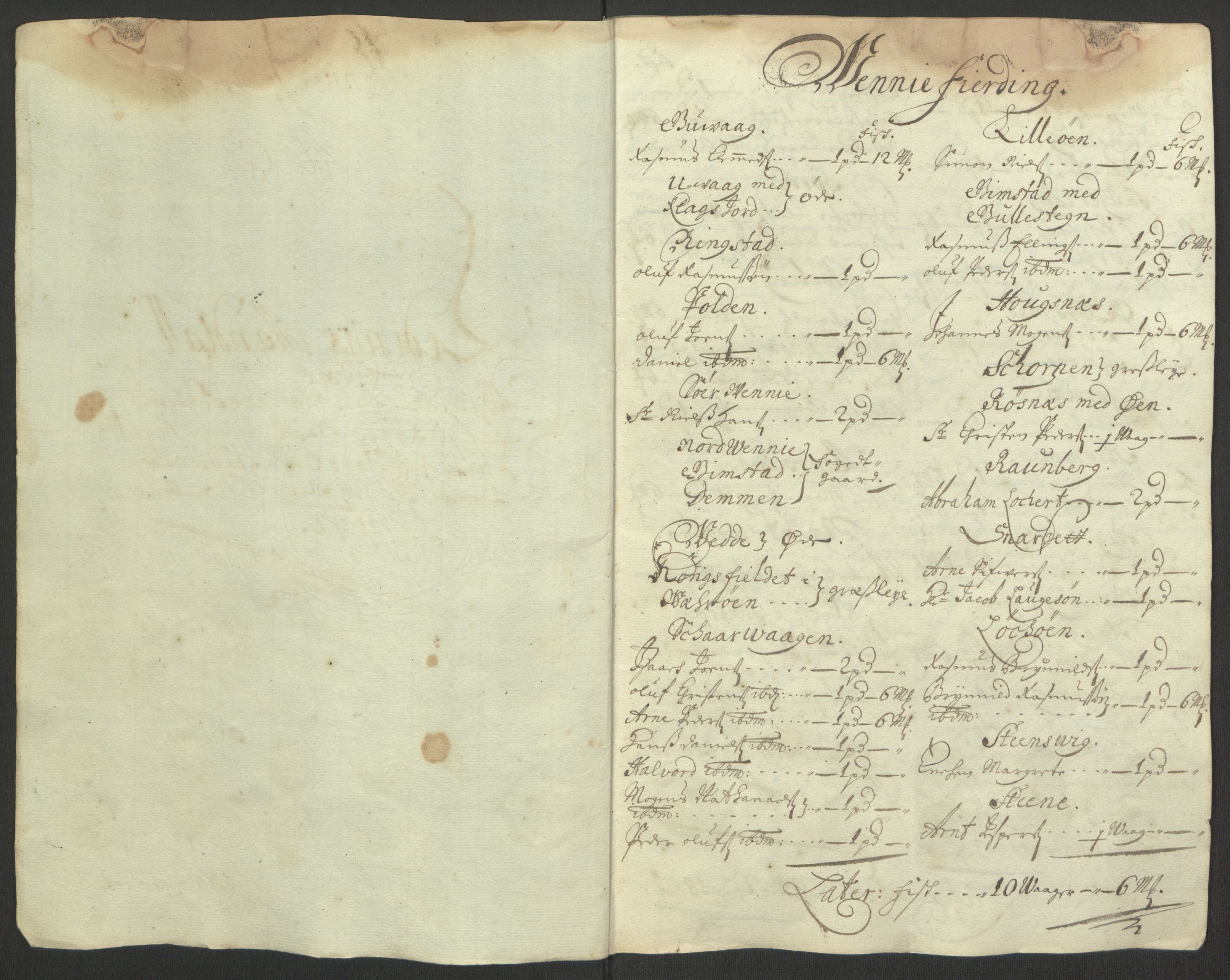 Rentekammeret inntil 1814, Reviderte regnskaper, Fogderegnskap, AV/RA-EA-4092/R67/L4676: Fogderegnskap Vesterålen, Andenes og Lofoten, 1691-1693, s. 139