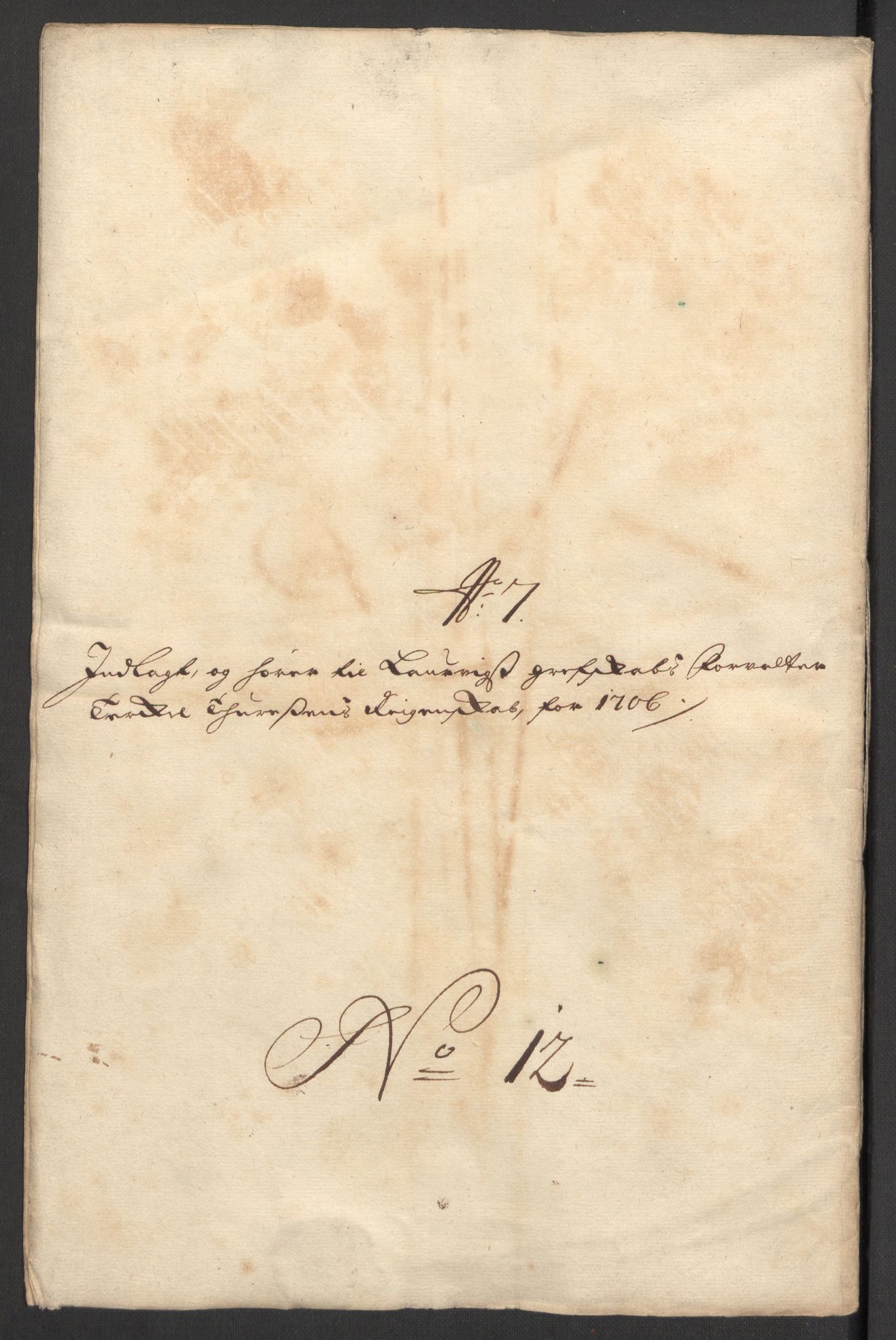 Rentekammeret inntil 1814, Reviderte regnskaper, Fogderegnskap, RA/EA-4092/R33/L1979: Fogderegnskap Larvik grevskap, 1706, s. 183