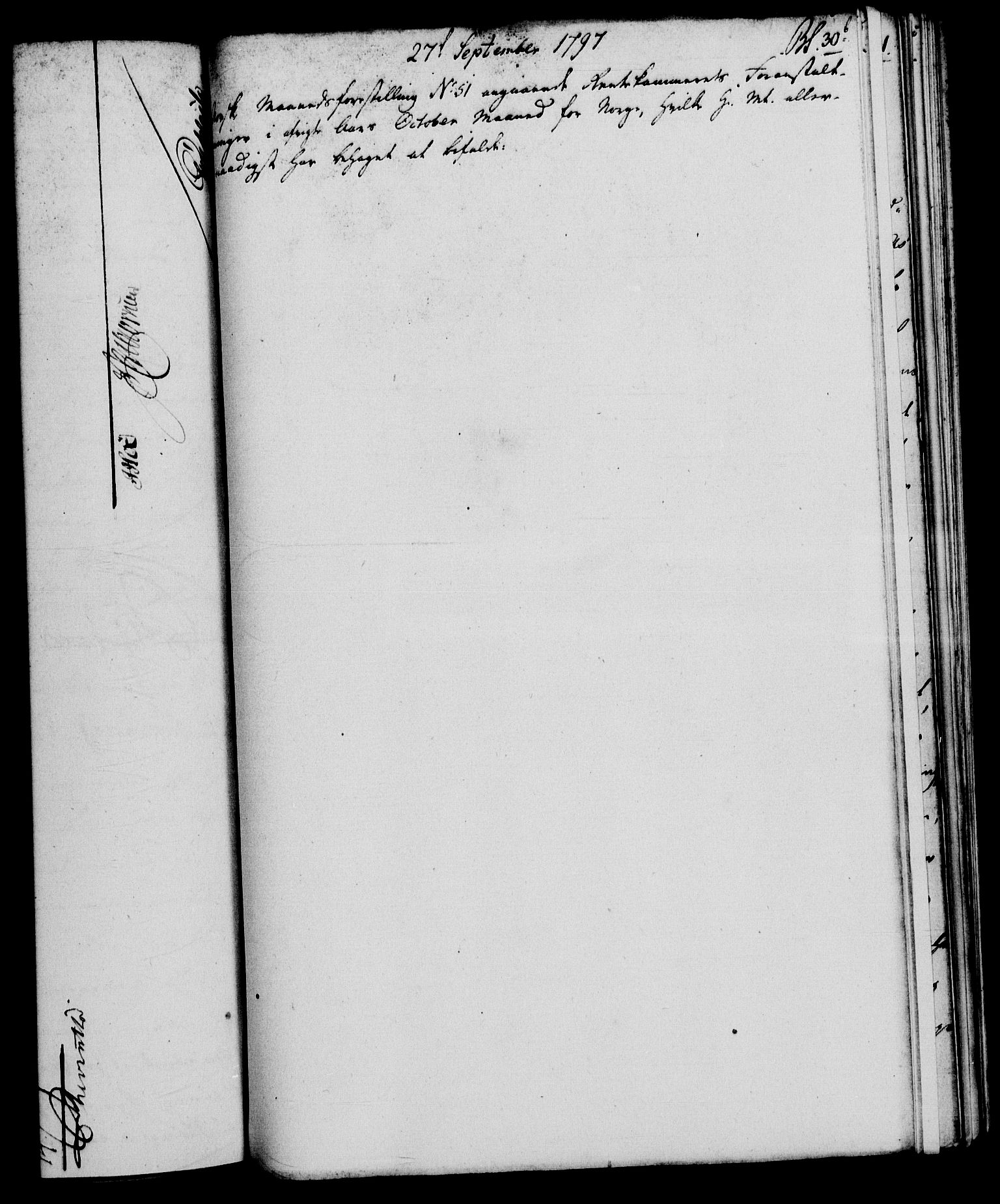 Rentekammeret, Renteskriverkontorene, AV/RA-EA-3115/M/Mf/Mfb/L0003: Relasjons- og resolusjonsprotokoll med register (merket RK 54.9), 1796-1798