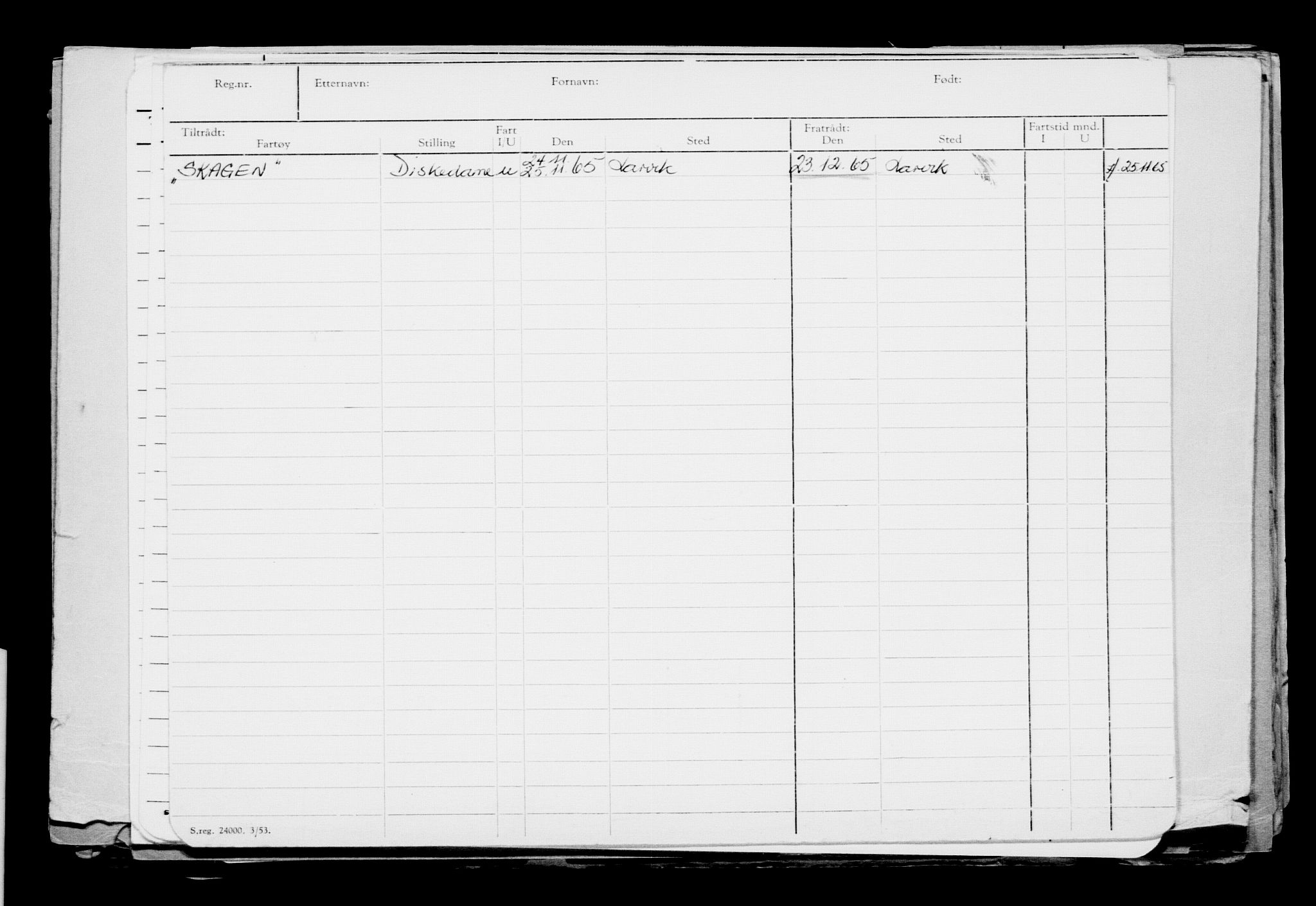 Direktoratet for sjømenn, AV/RA-S-3545/G/Gb/L0013: Hovedkort, 1893, s. 2