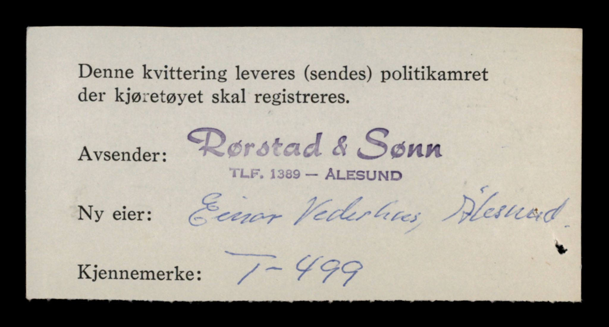 Møre og Romsdal vegkontor - Ålesund trafikkstasjon, SAT/A-4099/F/Fe/L0005: Registreringskort for kjøretøy T 443 - T 546, 1927-1998, s. 1421