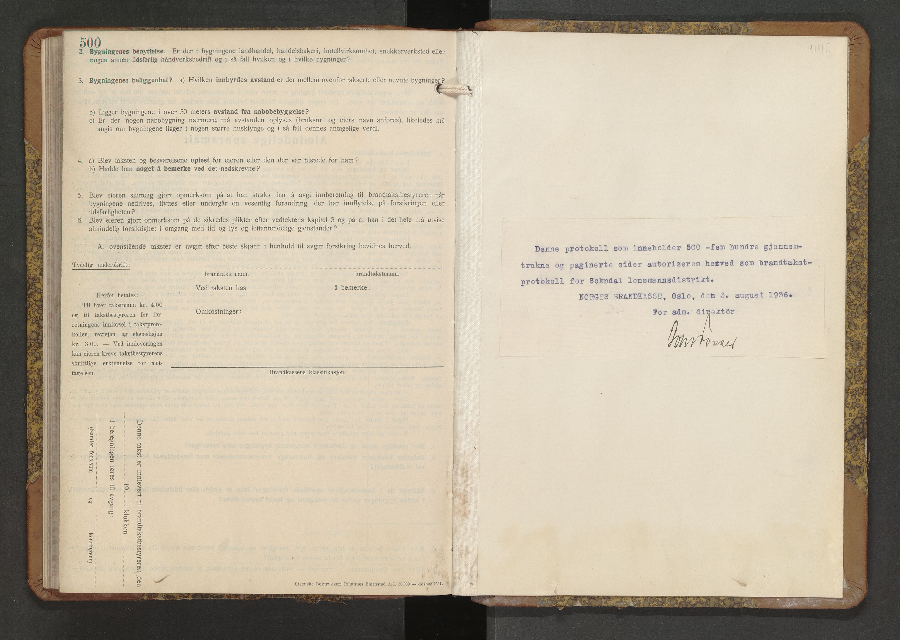 Norges Brannkasse Soknedal, AV/SAT-A-5533/Fb/L0002: Branntakstprotokoll, 1945-1946