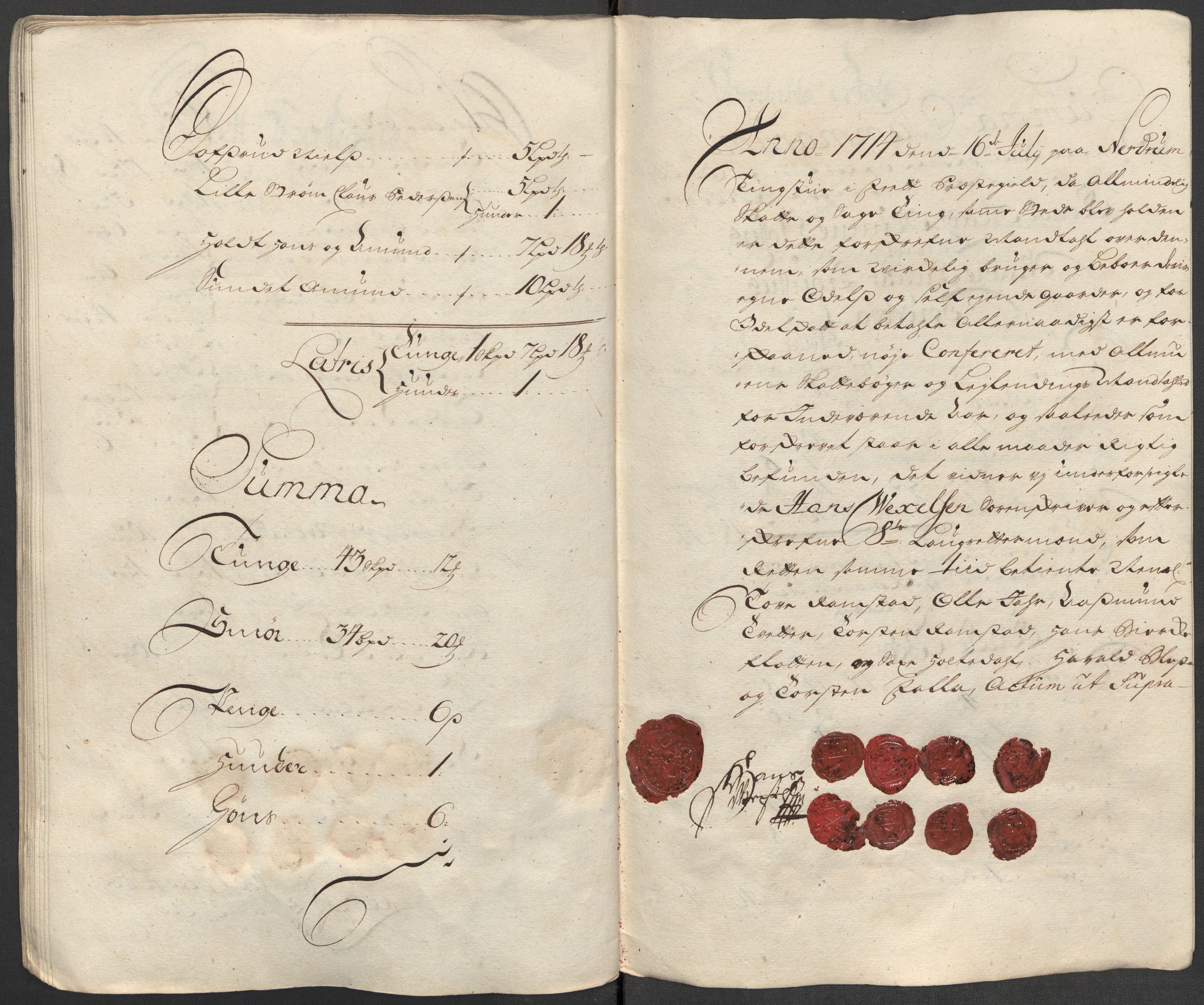 Rentekammeret inntil 1814, Reviderte regnskaper, Fogderegnskap, AV/RA-EA-4092/R11/L0596: Fogderegnskap Nedre Romerike, 1714, s. 188