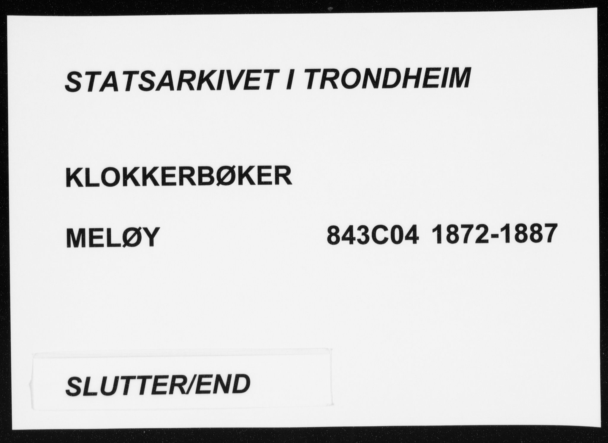 Ministerialprotokoller, klokkerbøker og fødselsregistre - Nordland, AV/SAT-A-1459/843/L0635: Klokkerbok nr. 843C04, 1872-1887