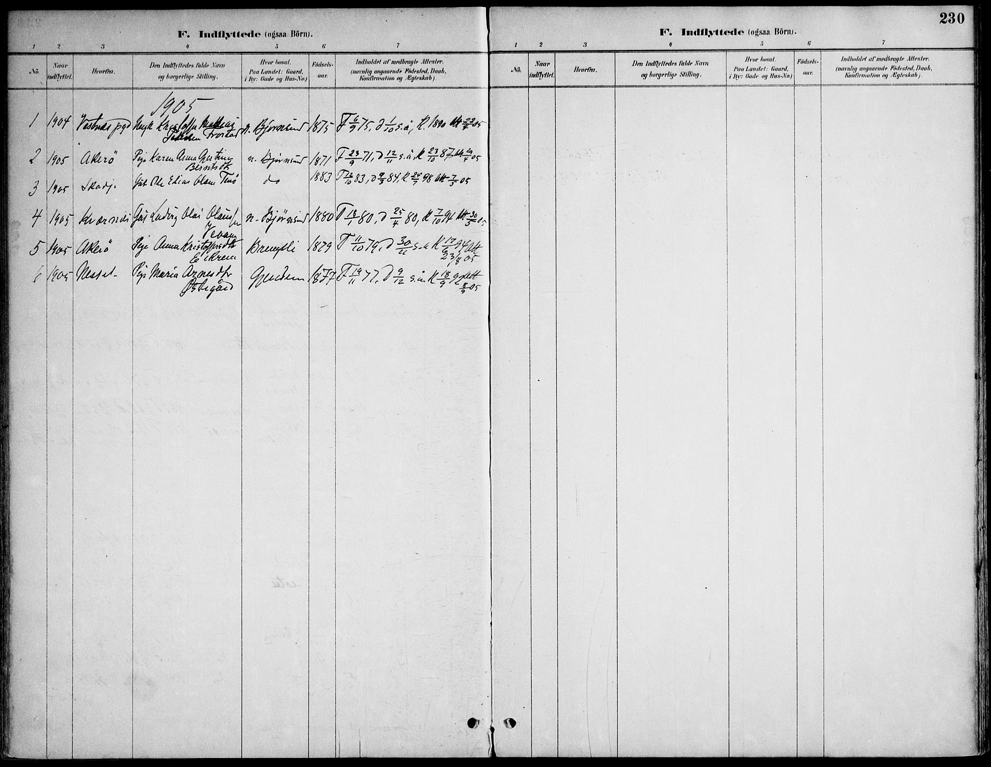 Ministerialprotokoller, klokkerbøker og fødselsregistre - Møre og Romsdal, AV/SAT-A-1454/565/L0750: Ministerialbok nr. 565A04, 1887-1905, s. 230