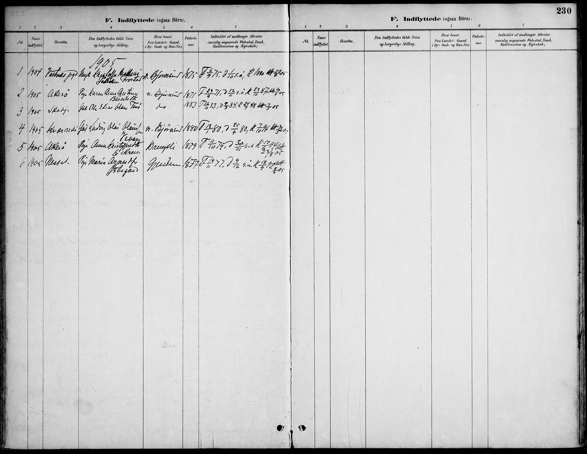 Ministerialprotokoller, klokkerbøker og fødselsregistre - Møre og Romsdal, SAT/A-1454/565/L0750: Ministerialbok nr. 565A04, 1887-1905, s. 230