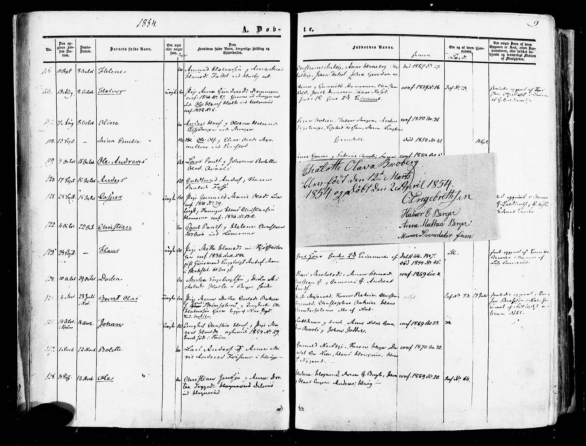 Aurskog prestekontor Kirkebøker, AV/SAO-A-10304a/F/Fa/L0007: Ministerialbok nr. I 7, 1854-1877