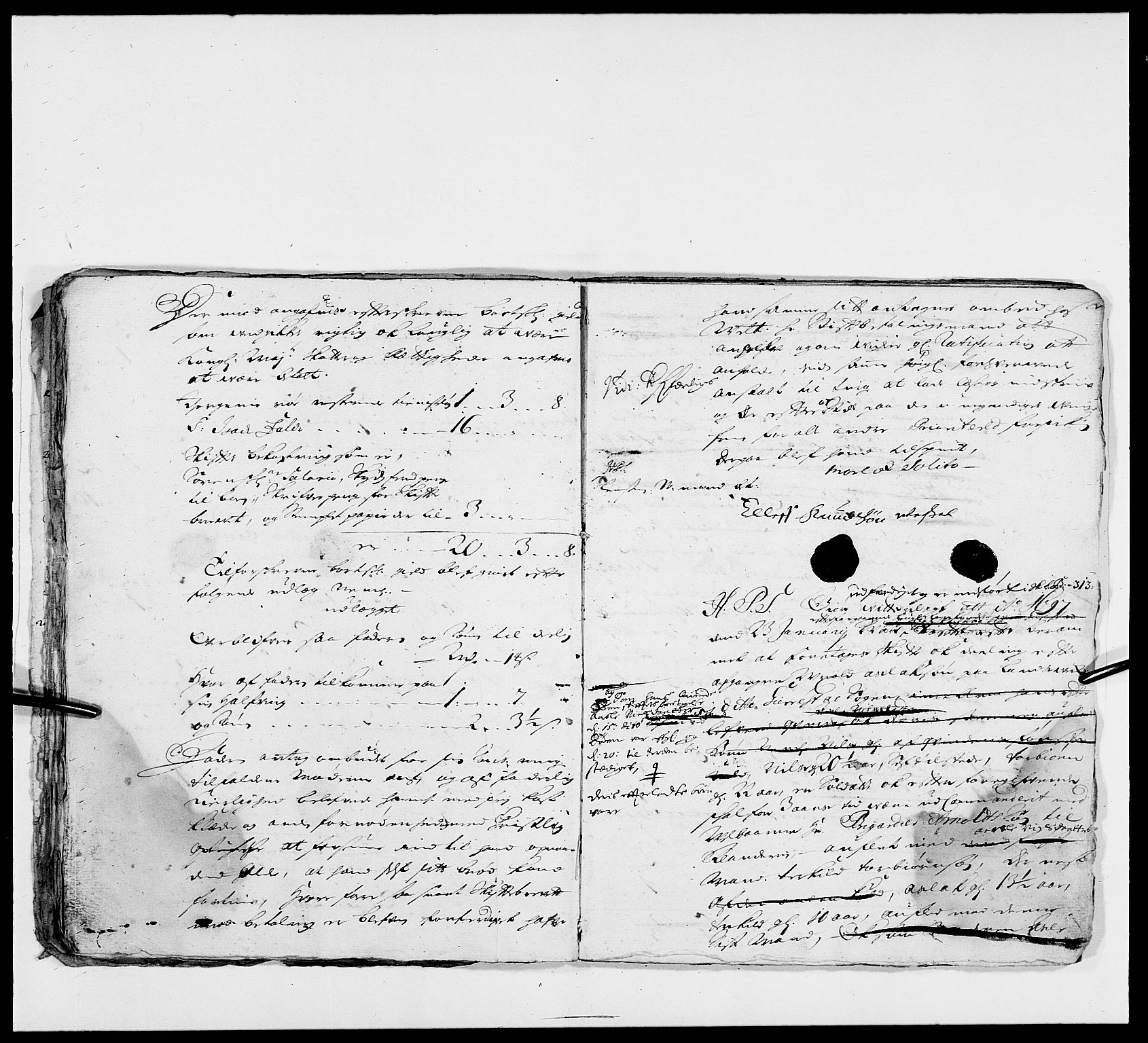 Nedenes sorenskriveri før 1824, SAK/1221-0007/H/He/L0002: Skiftekonsepter nr 2, 1697-1701