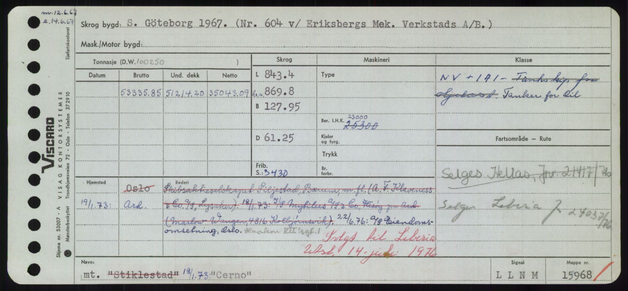 Sjøfartsdirektoratet med forløpere, Skipsmålingen, RA/S-1627/H/Hd/L0007: Fartøy, C, s. 99