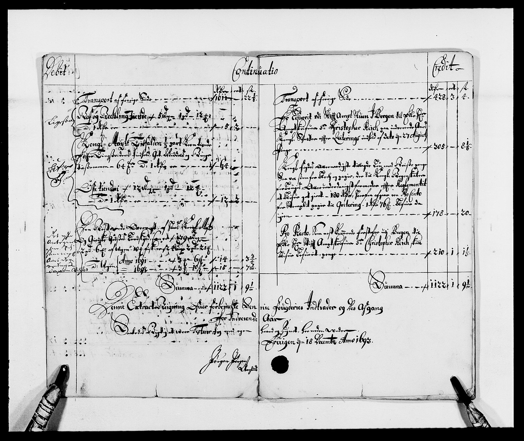 Rentekammeret inntil 1814, Reviderte regnskaper, Fogderegnskap, AV/RA-EA-4092/R68/L4752: Fogderegnskap Senja og Troms, 1691-1693, s. 329