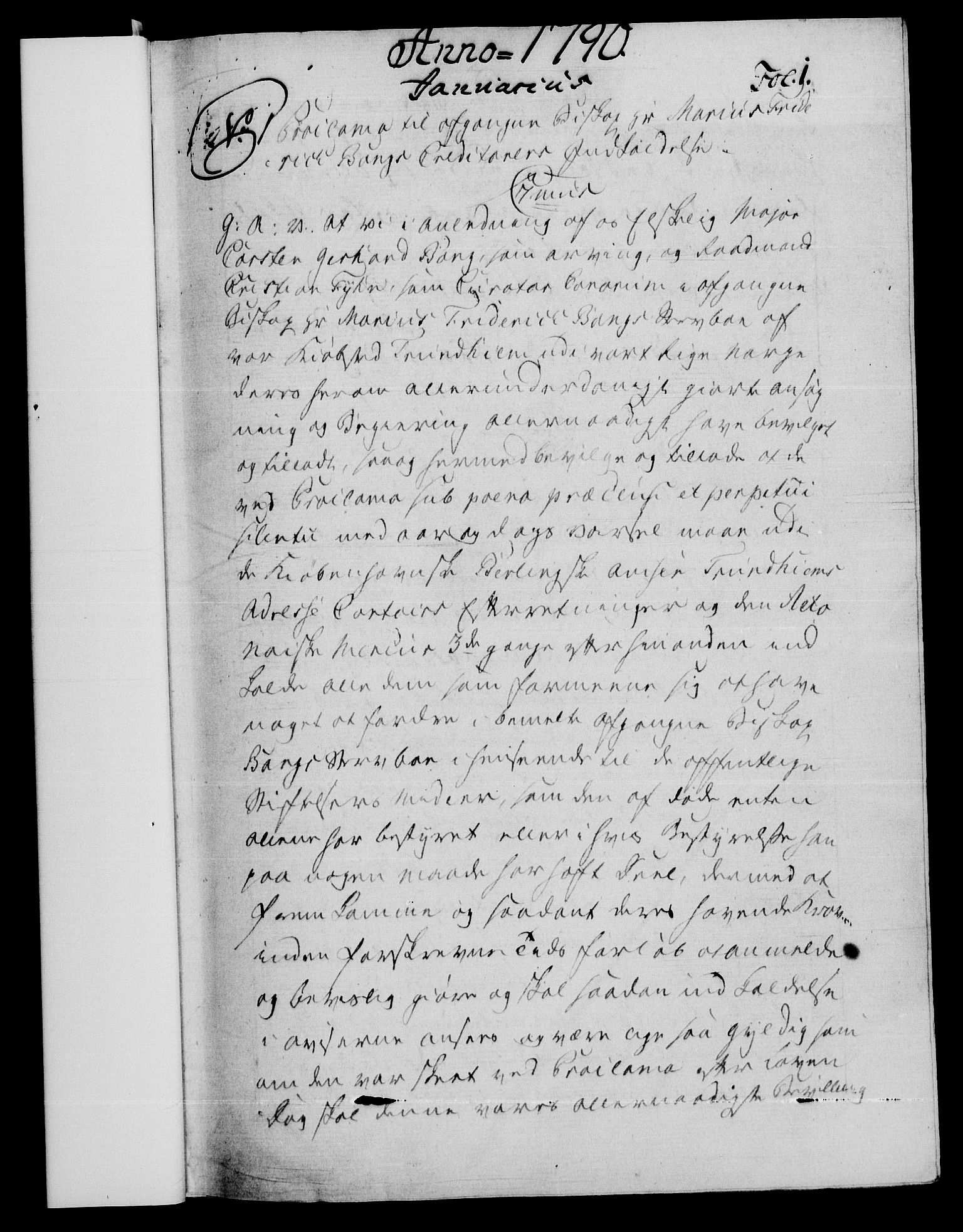 Danske Kanselli 1572-1799, AV/RA-EA-3023/F/Fc/Fca/Fcaa/L0053: Norske registre, 1790-1791, s. 1a
