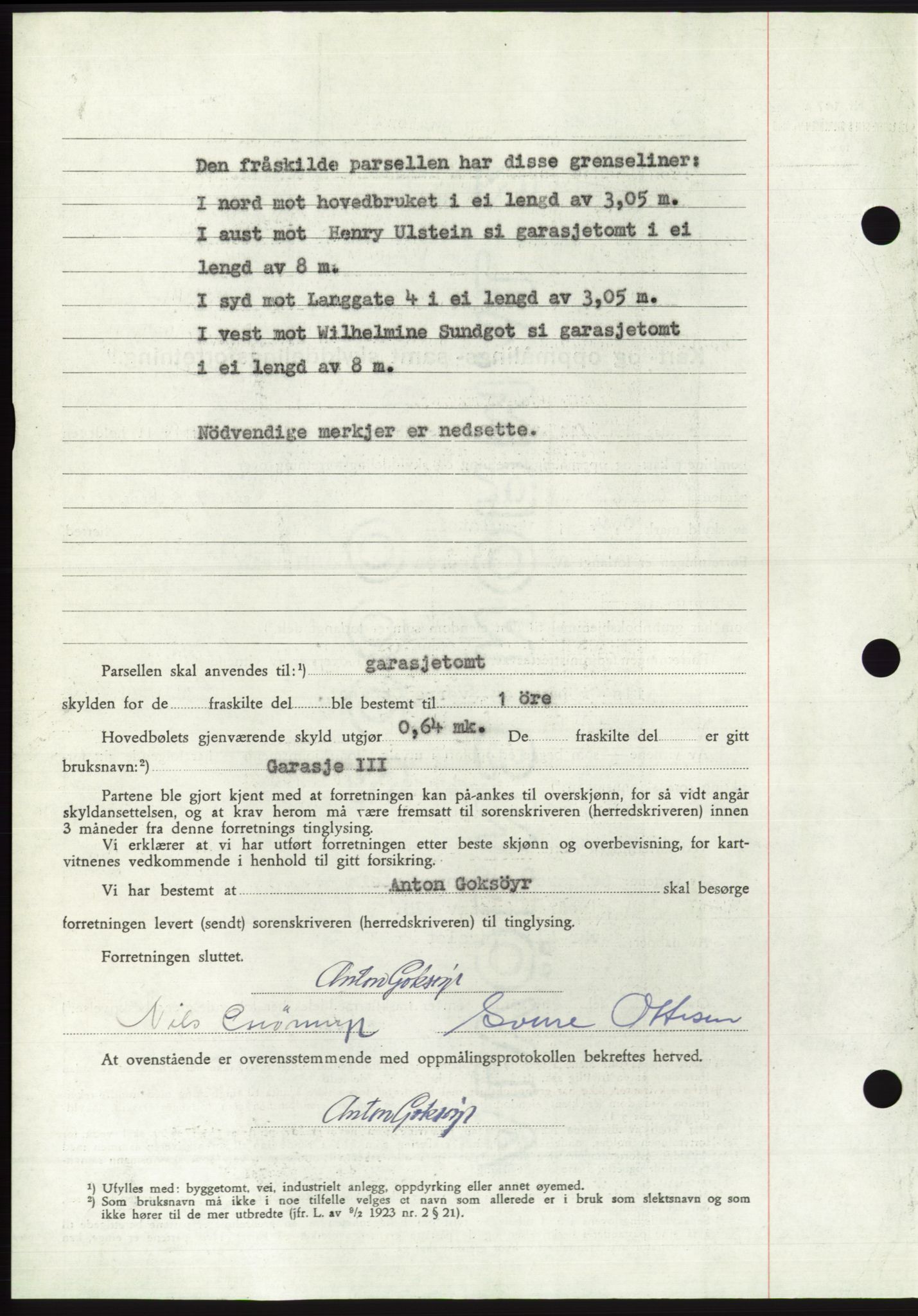 Søre Sunnmøre sorenskriveri, AV/SAT-A-4122/1/2/2C/L0108: Pantebok nr. 34A, 1957-1958, Dagboknr: 2892/1957