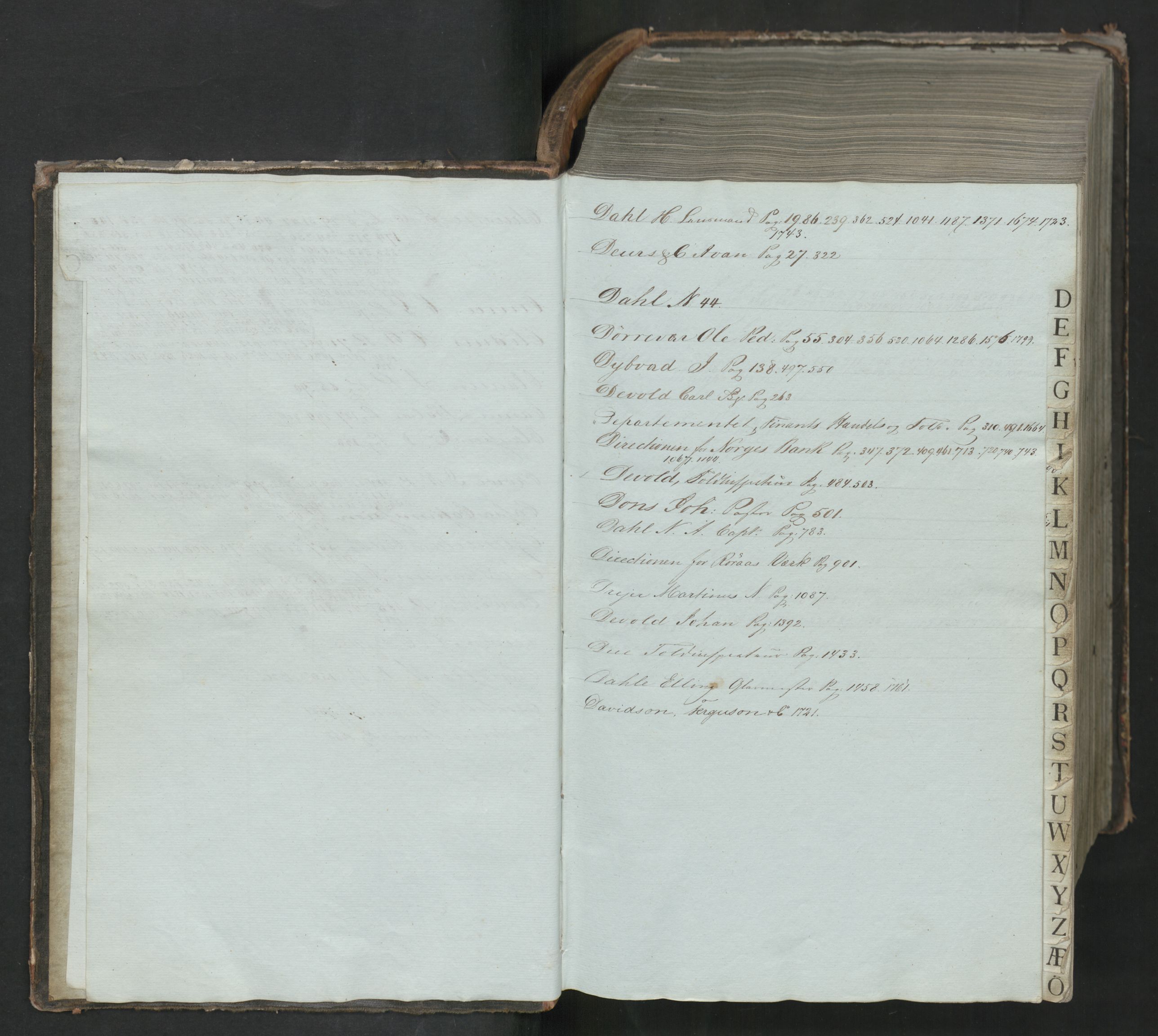 Hoë, Herman & Co, AV/SAT-PA-0280/11/L0035: Kopibok, innenlandsk, 1839-1845
