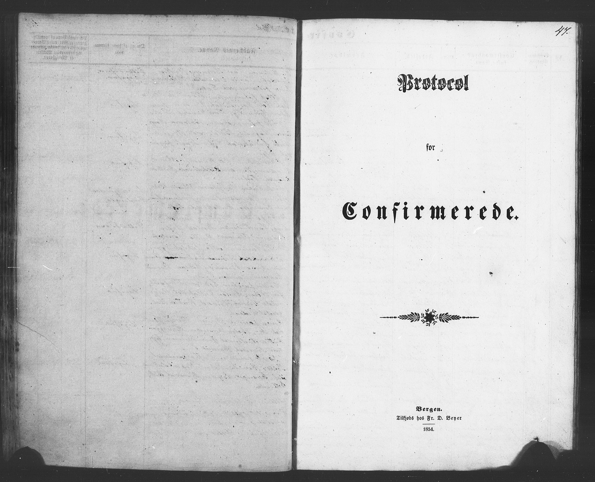 Evanger sokneprestembete, SAB/A-99924: Klokkerbok nr. A 1, 1855-1864, s. 47