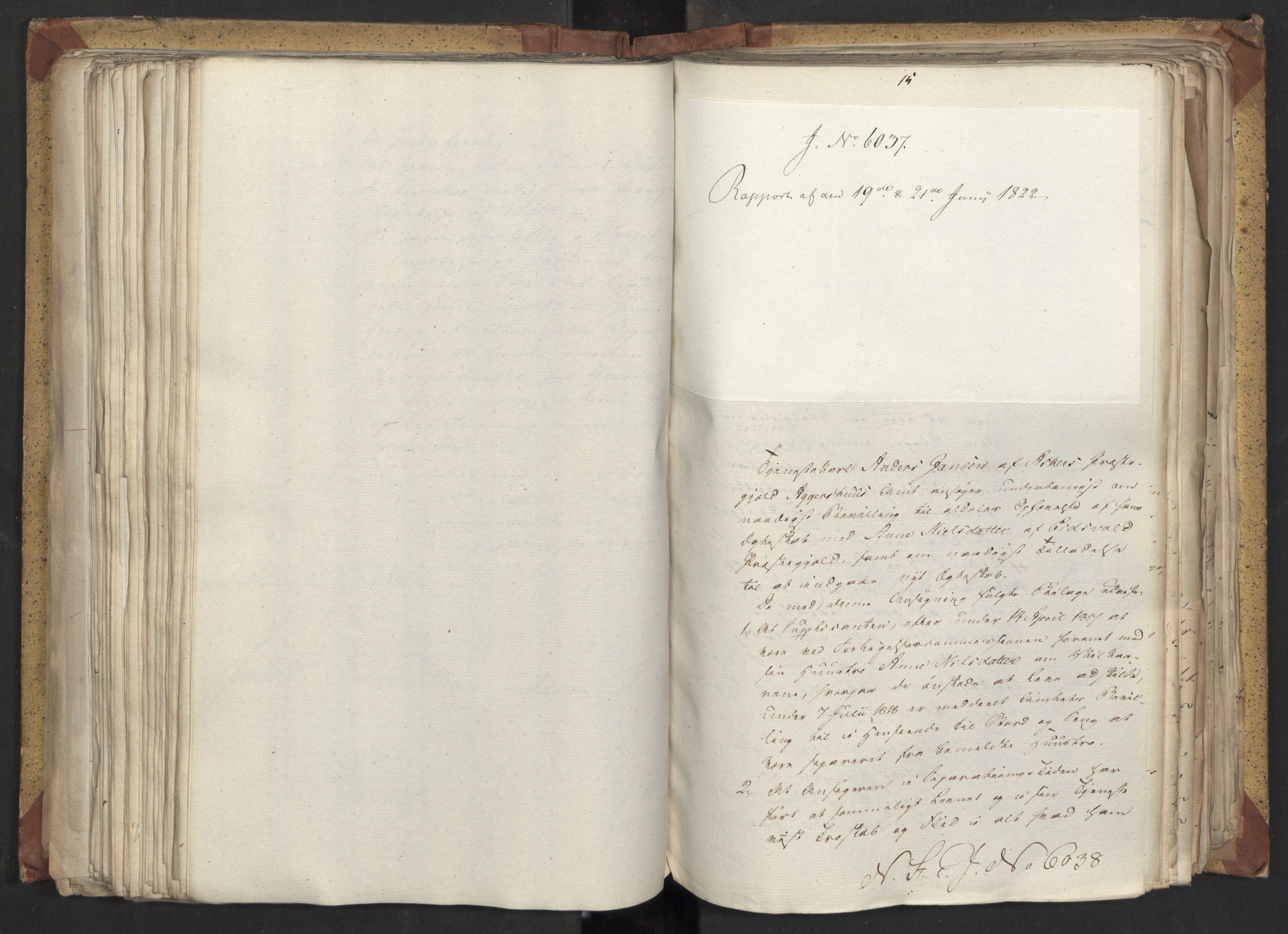 Statsrådsavdelingen i Stockholm, AV/RA-S-1003/D/Da/L0031: Regjeringsinnstillinger nr. 5932-6139, 1822, s. 264