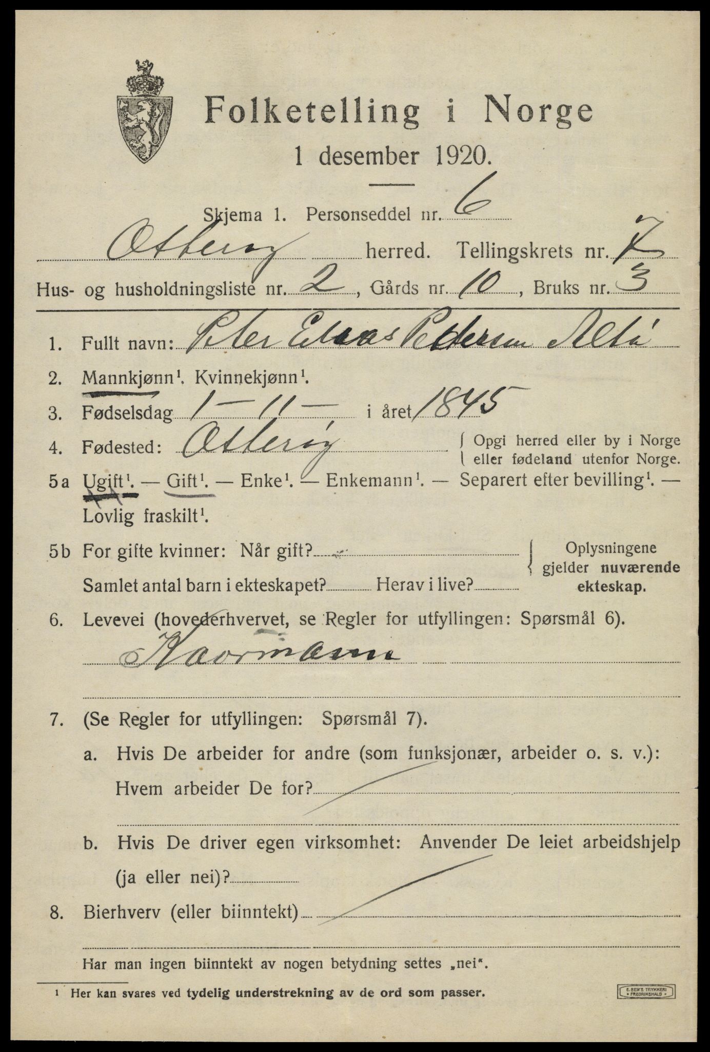 SAT, Folketelling 1920 for 1747 Otterøy herred, 1920, s. 2613