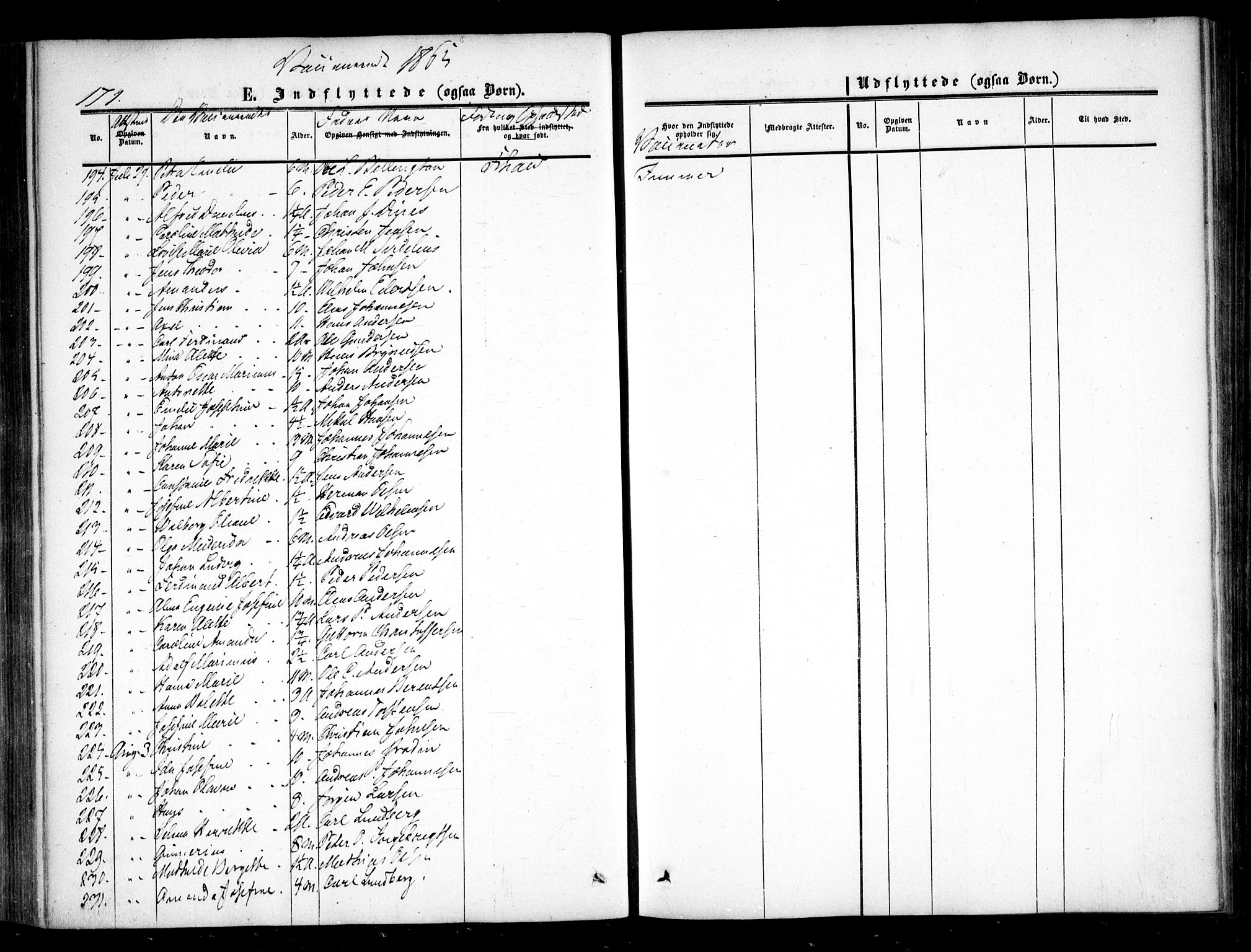 Halden prestekontor Kirkebøker, AV/SAO-A-10909/F/Fa/L0008: Ministerialbok nr. I 8, 1857-1865, s. 171