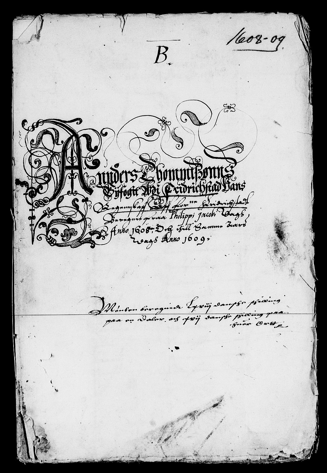 Rentekammeret inntil 1814, Reviderte regnskaper, Lensregnskaper, AV/RA-EA-5023/R/Rb/Rba/L0025: Akershus len, 1608-1611