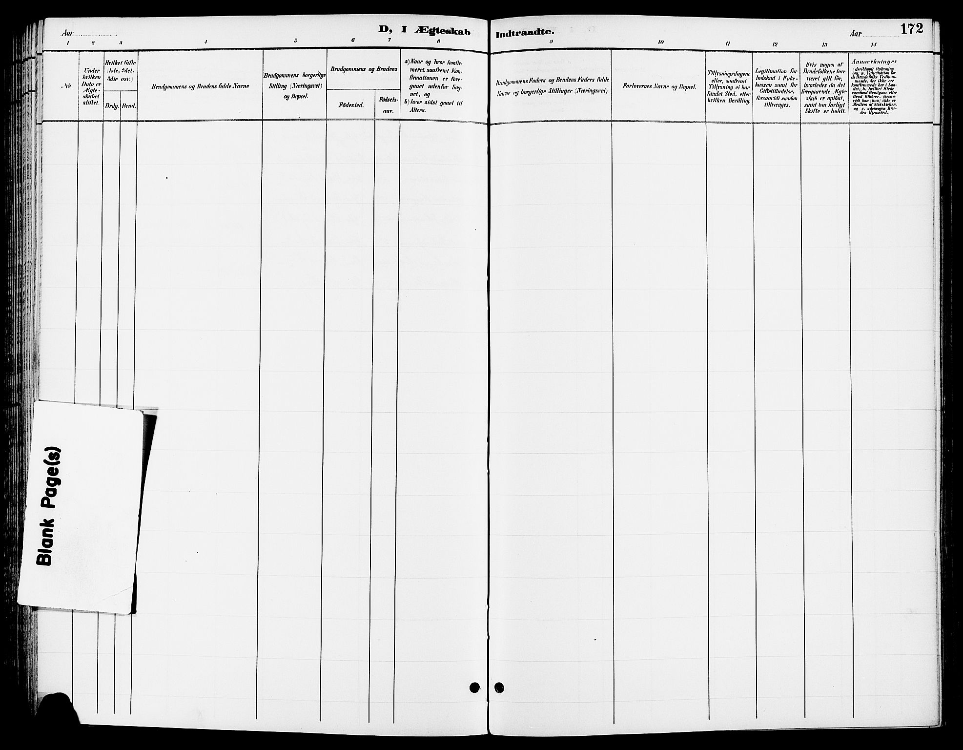 Ringsaker prestekontor, AV/SAH-PREST-014/L/La/L0014: Klokkerbok nr. 14, 1891-1904, s. 172