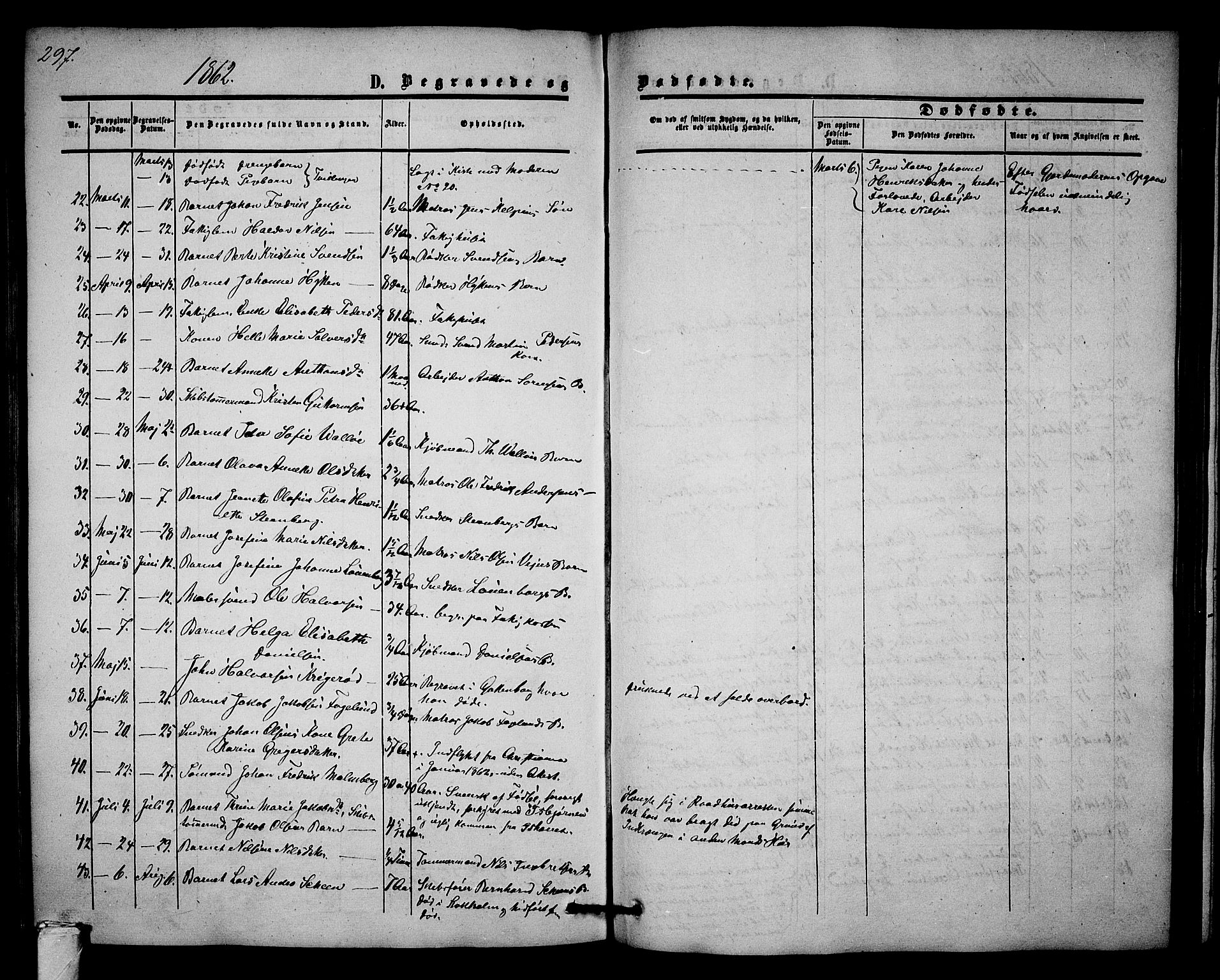 Tønsberg kirkebøker, AV/SAKO-A-330/G/Ga/L0003: Klokkerbok nr. 3, 1855-1864, s. 297